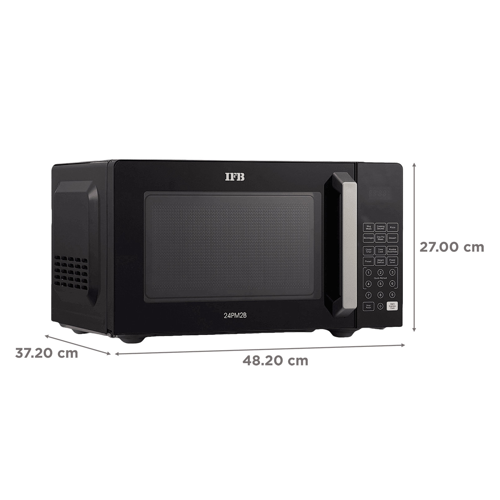 IFB 24PM2B 24L Solo Microwave Oven with 69 Autocook Menus (Black)_2