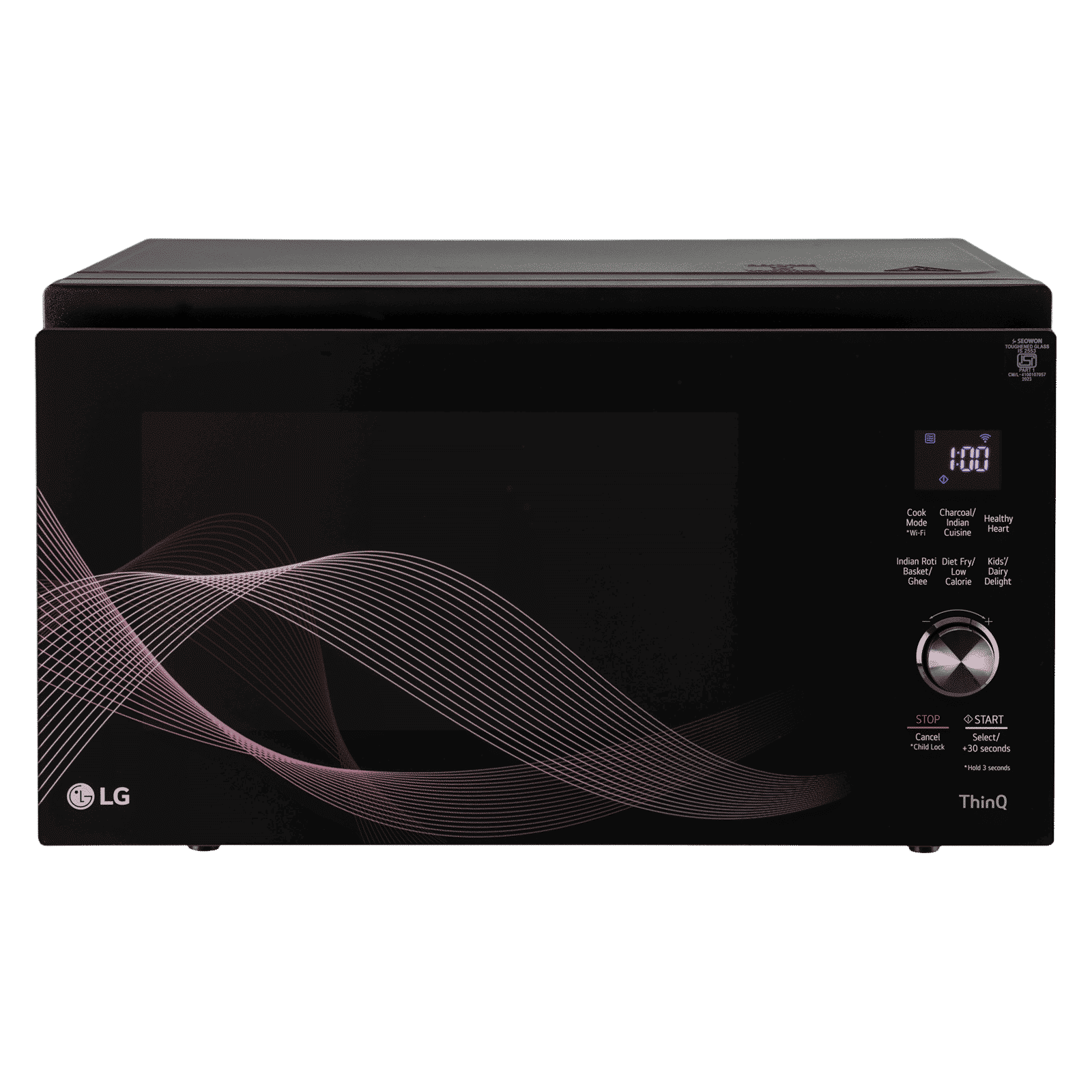 LG 32L Charcoal Convection Microwave Oven with Wi-Fi Support (MJEN326UHW, Black) LG 32L Charcoal Convection Microwave Oven with Wi-Fi Support (MJEN326UHW, Black)_1