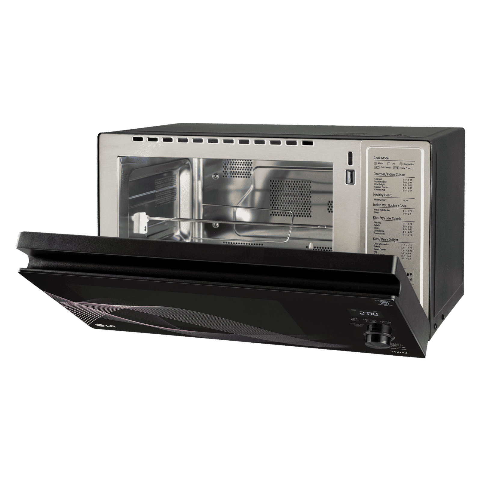 LG 32L Charcoal Convection Microwave Oven with Wi-Fi Support (MJEN326UHW, Black) LG 32L Charcoal Convection Microwave Oven with Wi-Fi Support (MJEN326UHW, Black)_12