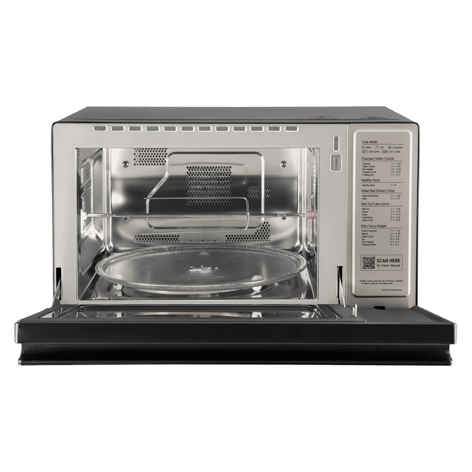 LG 32L Charcoal Convection Microwave Oven with Wi-Fi Support (MJEN326UHW, Black) LG 32L Charcoal Convection Microwave Oven with Wi-Fi Support (MJEN326UHW, Black)_5