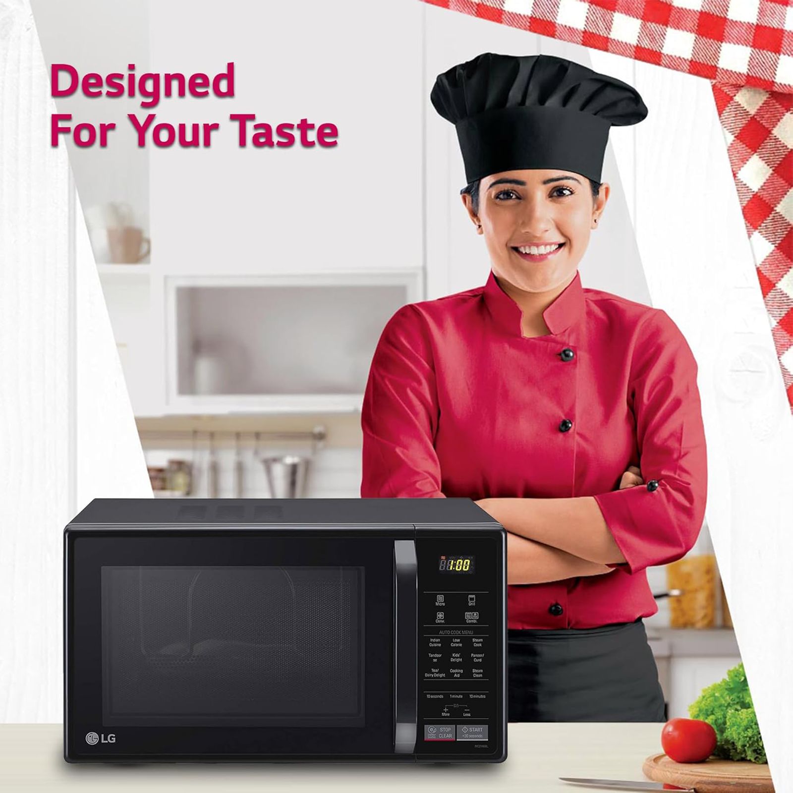 LG 21L Convection Microwave Oven with 151 Autocook Menu (MC2146BL, Black) LG 21L Convection Microwave Oven with 151 Autocook Menu (MC2146BL, Black)_17