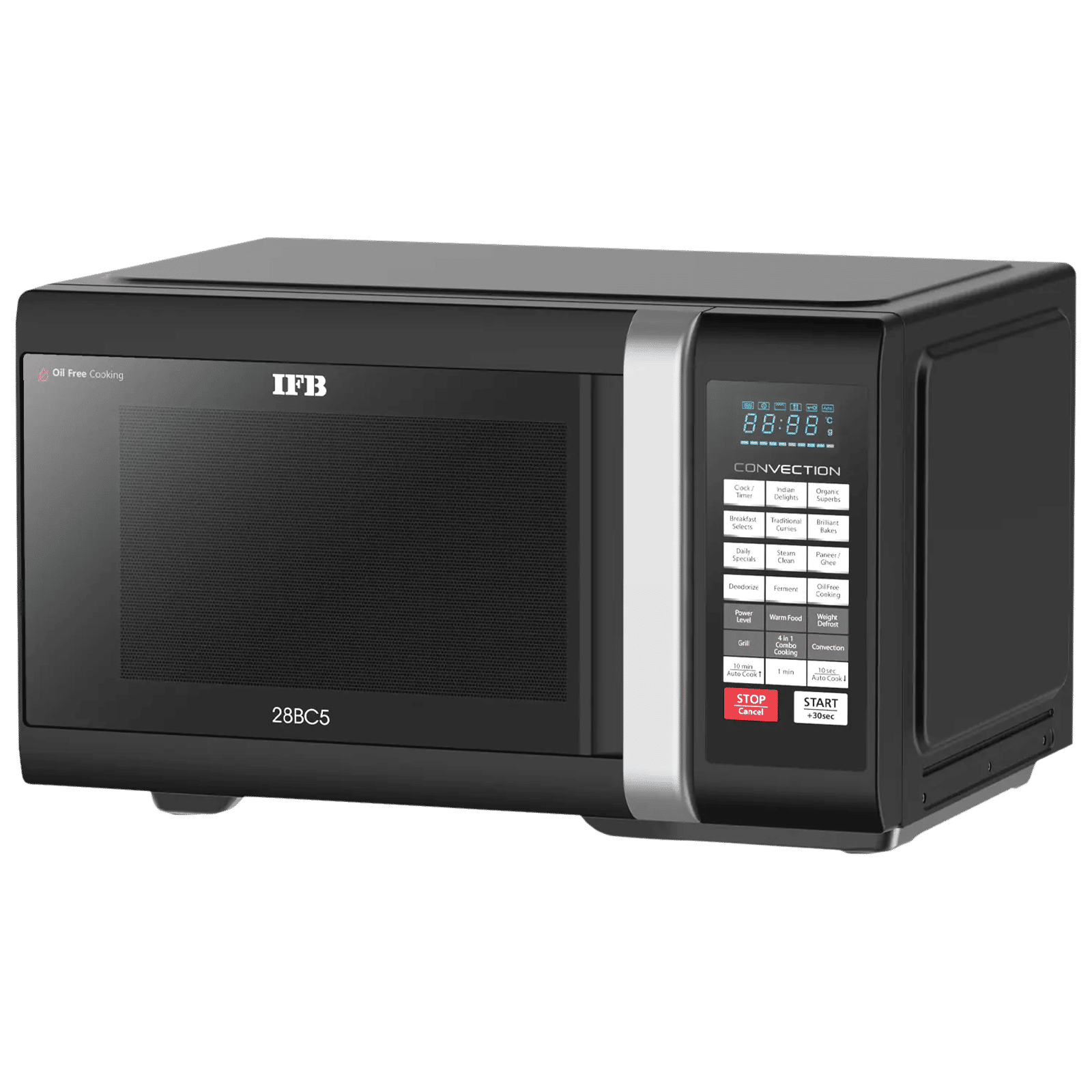 IFB 28L Convection Microwave Oven with 300 Auto Cook Menus (28BC5, Black) IFB 28L Convection Microwave Oven with 300 Auto Cook Menus (28BC5, Black)_5