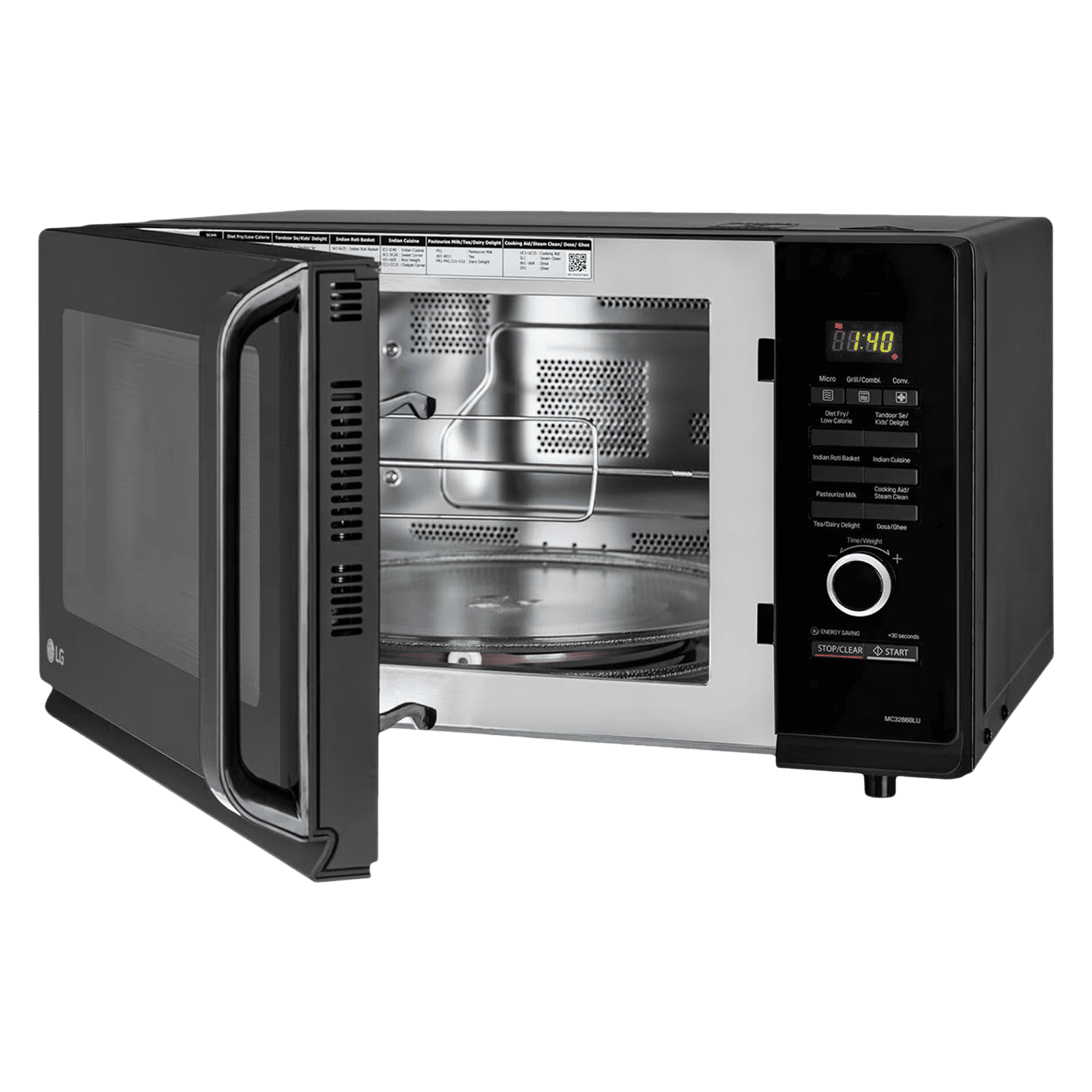 LG 32L Convection Microwave Oven with Diet Fry (MC3286BLU, Black) LG 32L Convection Microwave Oven with Diet Fry (MC3286BLU, Black)_12