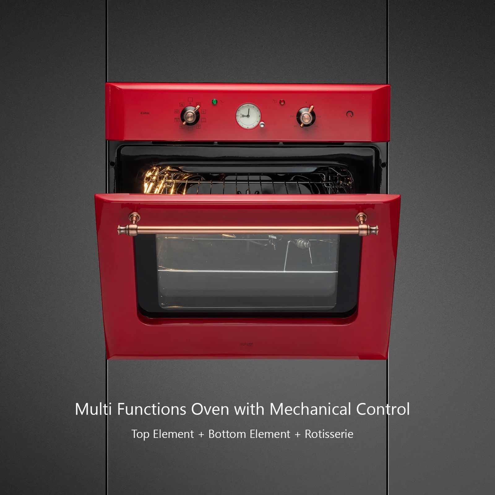 KAFF 60L 60cm Built-in Microwave with True Convection (CLOV6RD, Red) KAFF 60L 60cm Built-in Microwave with True Convection (CLOV6RD, Red)_4