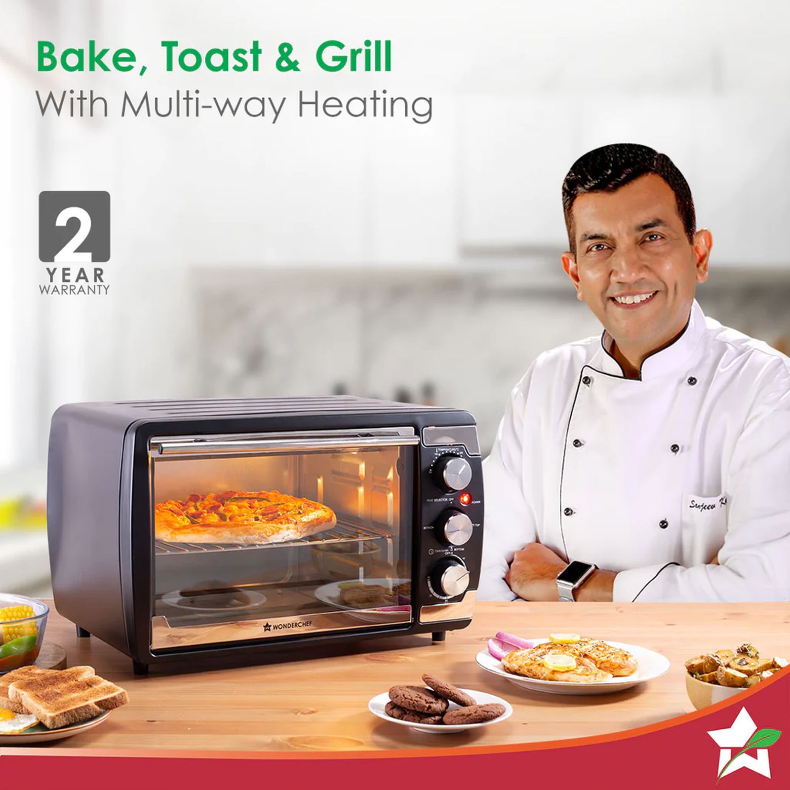 WONDERCHEF 21L Oven Toaster Grill with Auto Shut Off (63154892, Black) WONDERCHEF 21L Oven Toaster Grill with Auto Shut Off (63154892, Black)_8