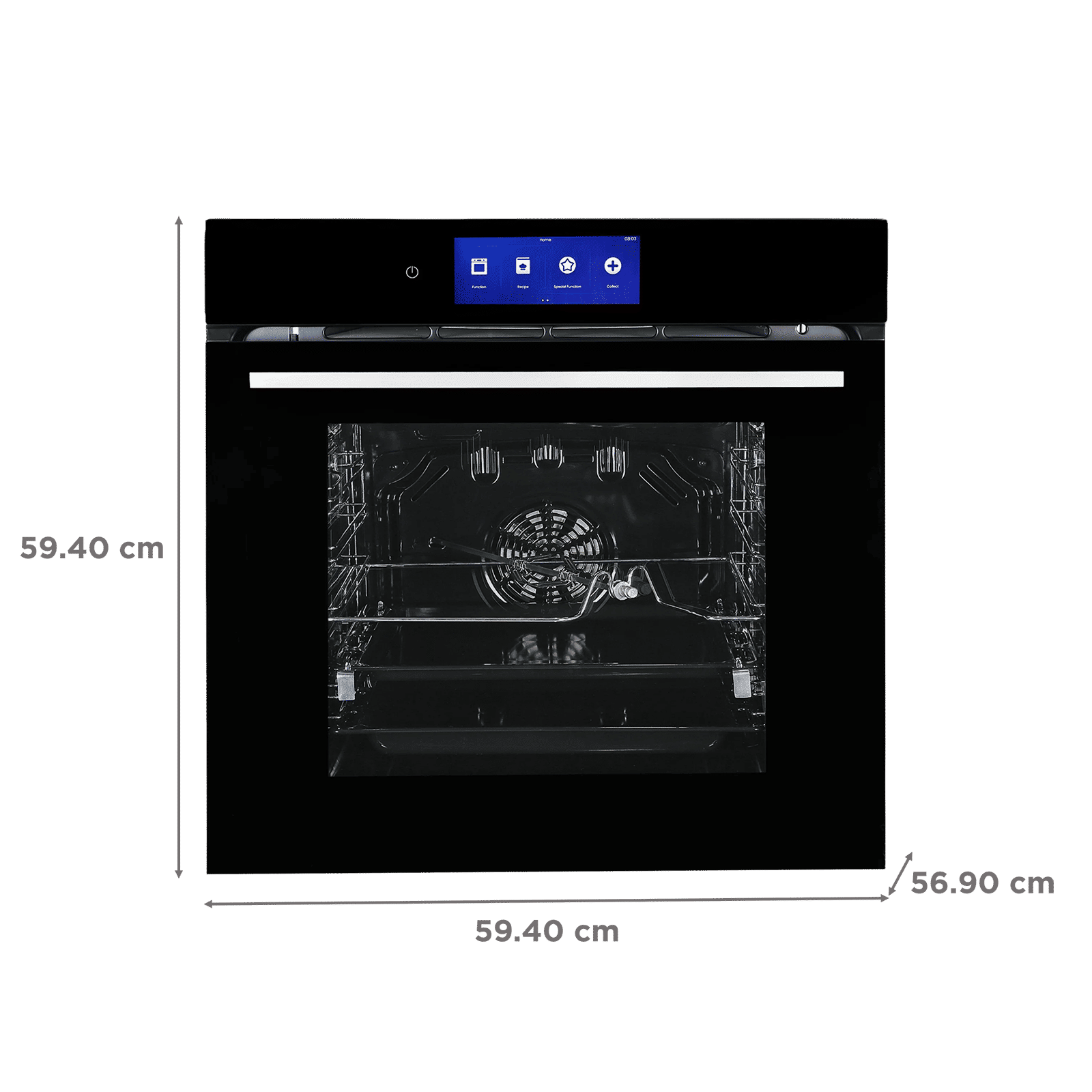 FABER FBIO 83L 18F TFT BK 83L 60cm Convection Microwave with 3D Hot Air Circulation System (131.0702.439, Black) FABER FBIO 83L 18F TFT BK 83L 60cm Convection Microwave with 3D Hot Air Circulation System (131.0702.439, Black)_2