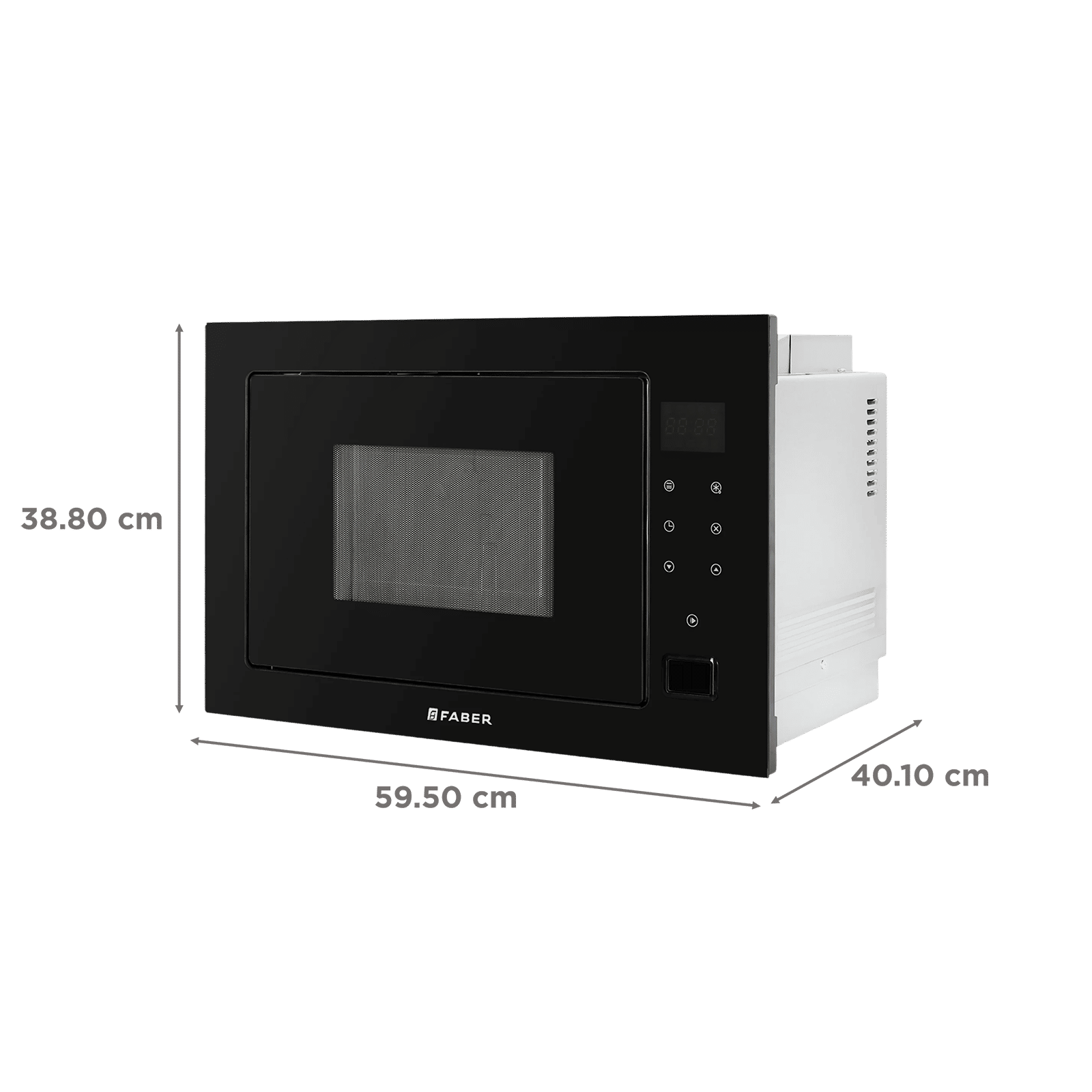 FABER FBIMWO 25 SG 25L 60cm Convection Microwave with 8 Auto Cook Menus (131.0697.114, Black)_2