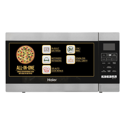 Haier 30L Convection Microwave Oven with 305 Auto Cook Menu (HIL3001ARSB, Black)