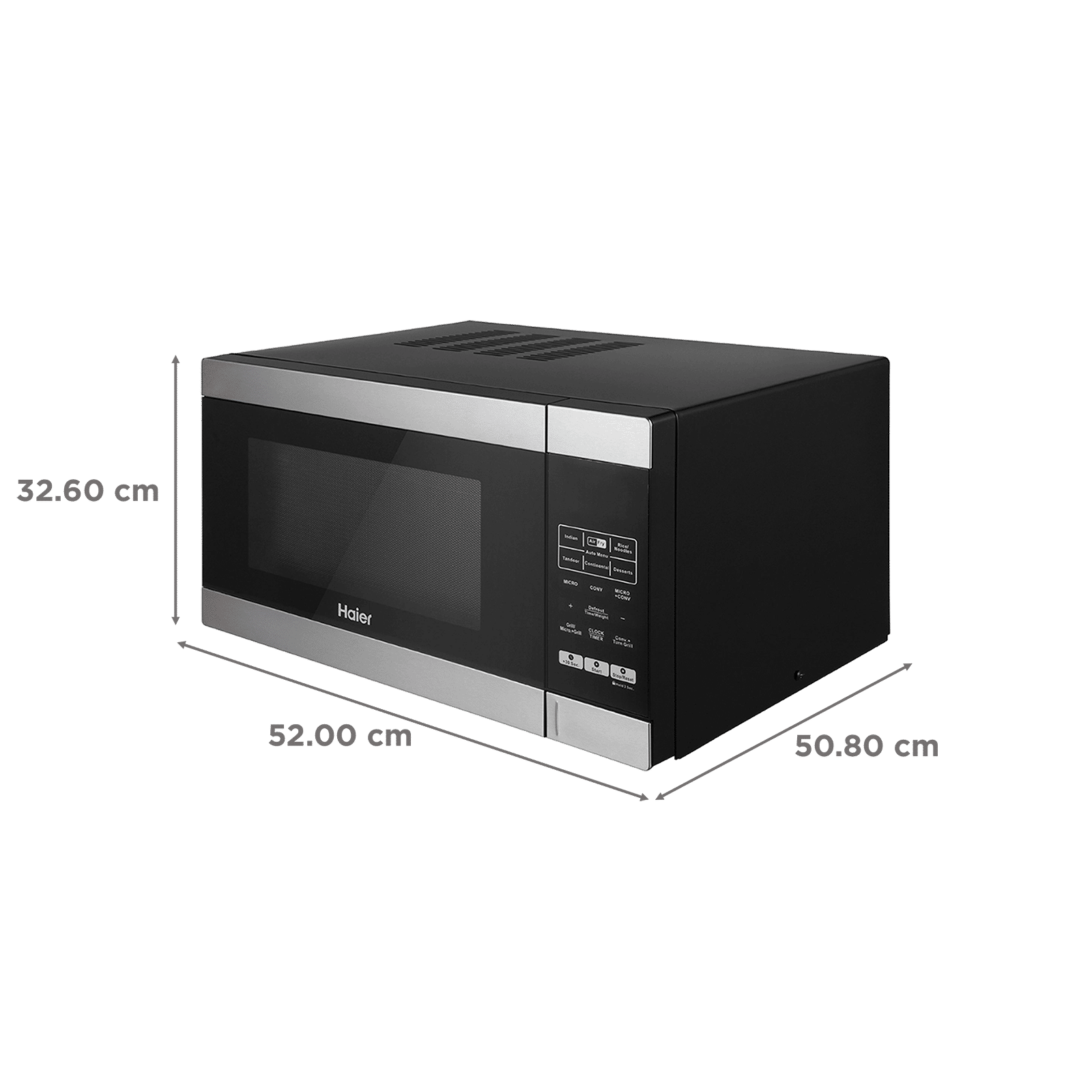 Haier 30L Convection Microwave Oven with 305 Auto Cook Menu (HIL3001ARSB, Black)_2