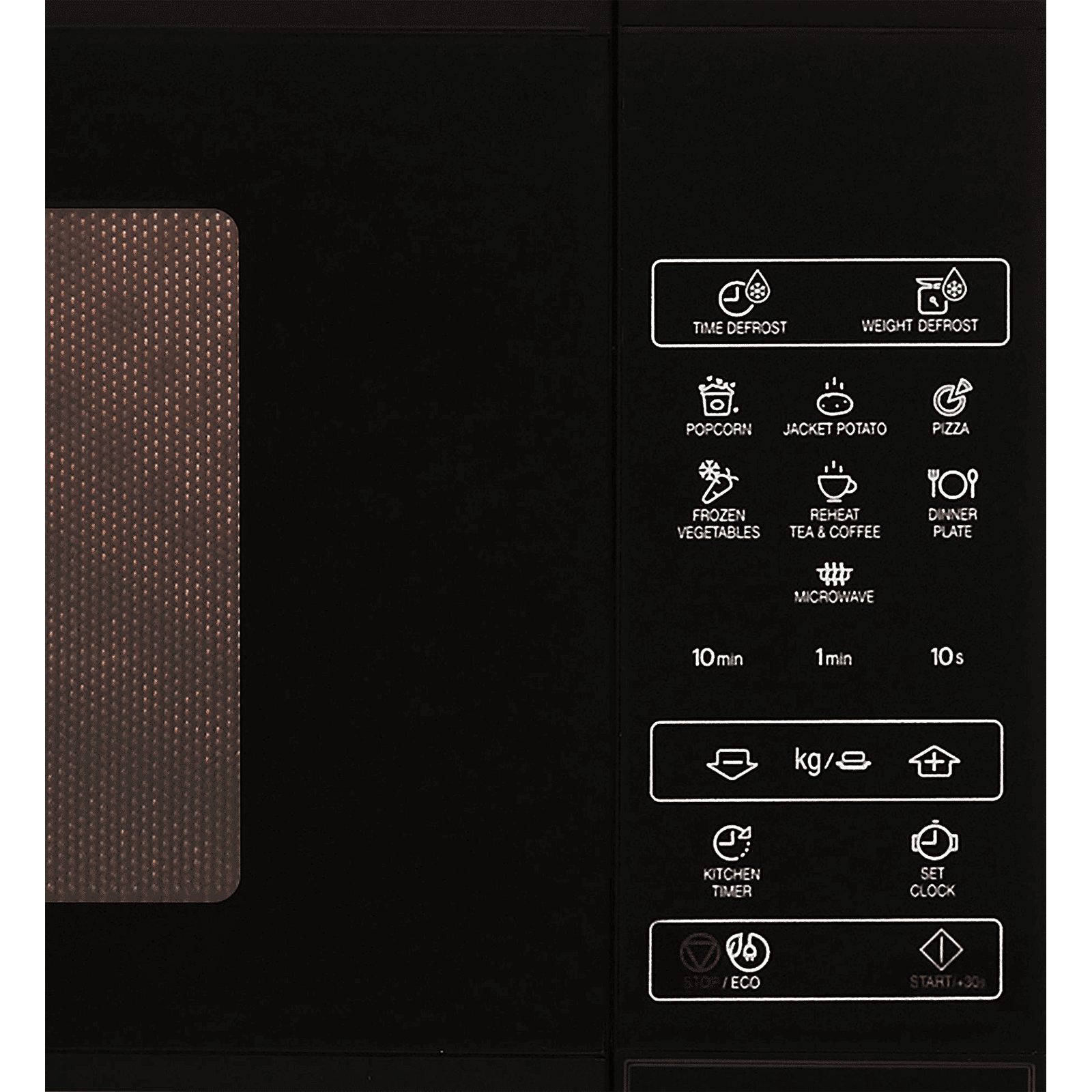 SHARP Sakura-S20 20L Solo Microwave Oven with Quick Start (R-220KN-K, Black)_5