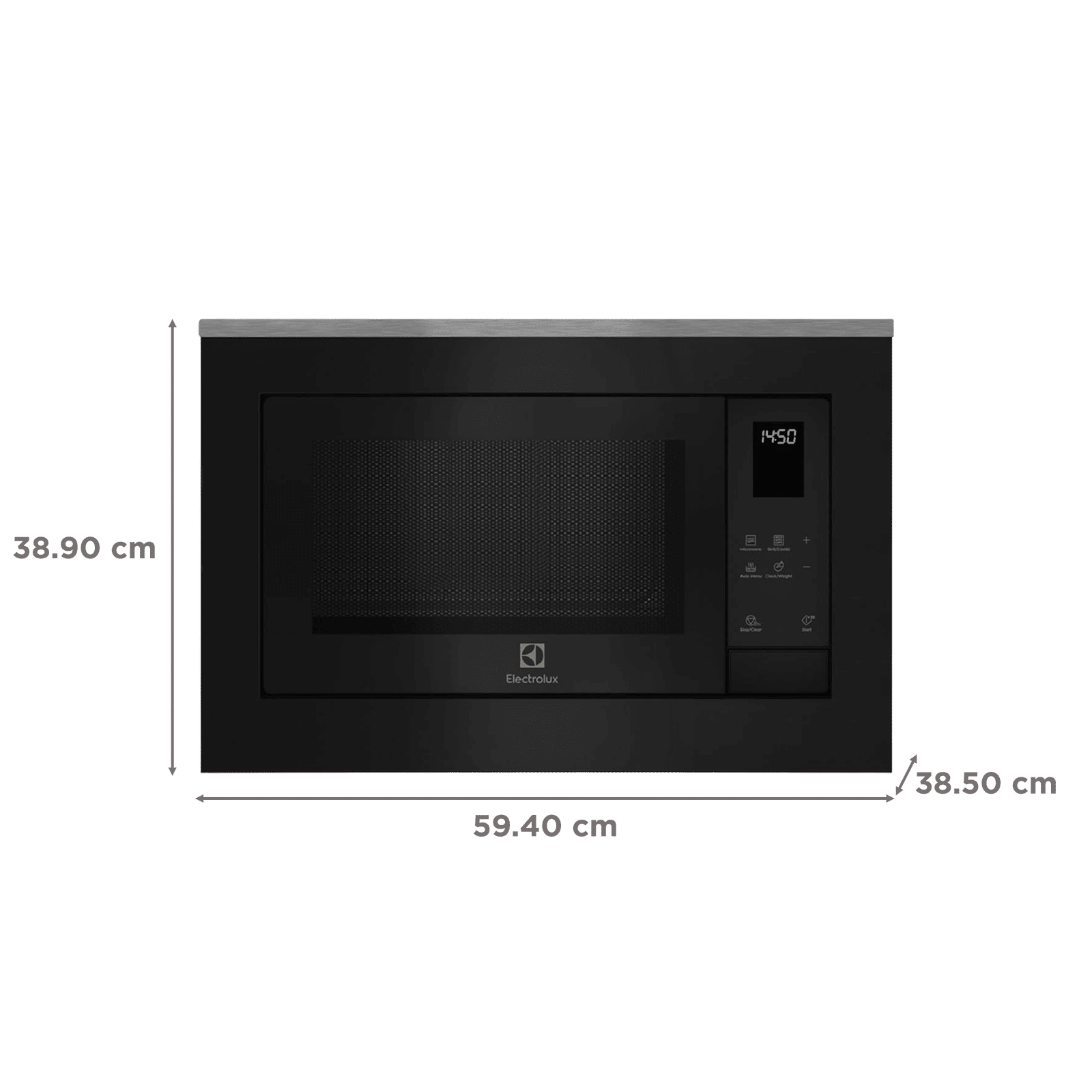 Electrolux UltimateTaste 500 25L 45cm Built-in Grill Microwave with 7 Pre-Set Programs (EMSB25XG, Black) Electrolux UltimateTaste 500 25L 45cm Built-in Grill Microwave with 7 Pre-Set Programs (EMSB25XG, Black)_2