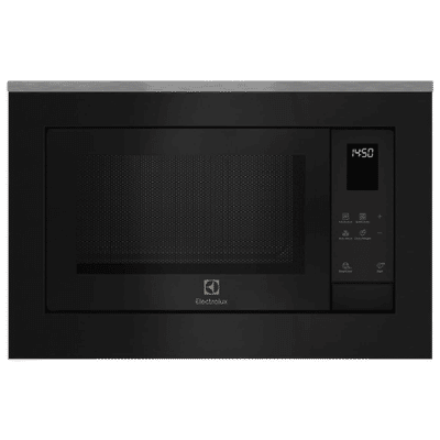 Electrolux UltimateTaste 500 25L 45cm Built-in Grill Microwave with 7 Pre-Set Programs (EMSB25XG, Black)