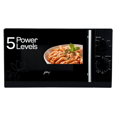 Godrej 20L Solo Microwave Oven with Powder Coated Cavity (GMX 20SA2 BLM, Black)