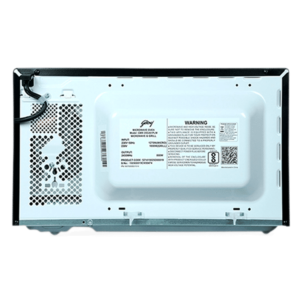 Godrej GMX 20 GA9 PLM 20L Grill Microwave with 111 Autocook Menu (52141502SD00019, Black)_7
