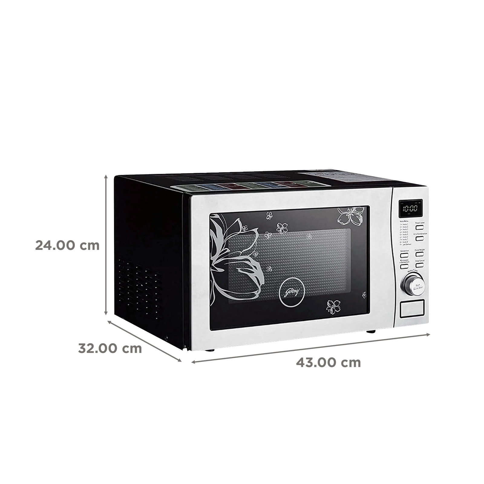 Godrej 19L Convection Microwave Oven with 4 Step Cooking (GMX 519 CP1 PZ , White Rose) Godrej 19L Convection Microwave Oven with 4 Step Cooking (GMX 519 CP1 PZ , White Rose)_2