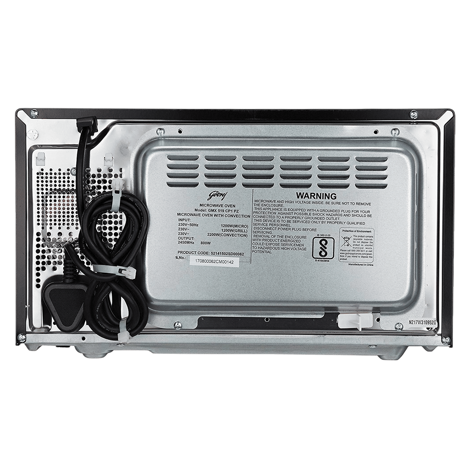 Godrej 19L Convection Microwave Oven with 4 Step Cooking (GMX 519 CP1 PZ , White Rose) Godrej 19L Convection Microwave Oven with 4 Step Cooking (GMX 519 CP1 PZ , White Rose)_6