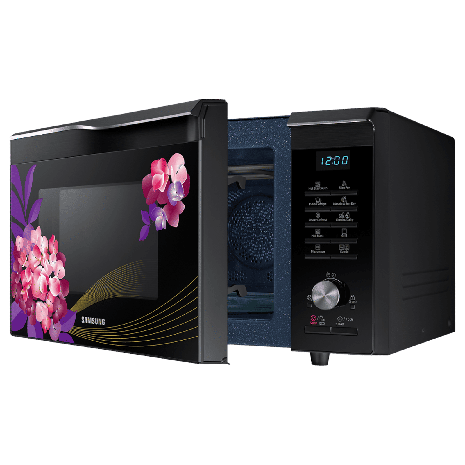 SAMSUNG 28L Convection Microwave Oven with ECO Mode (MC28M6036CH, Black & Pattern) SAMSUNG 28L Convection Microwave Oven with ECO Mode (MC28M6036CH, Black & Pattern)_7