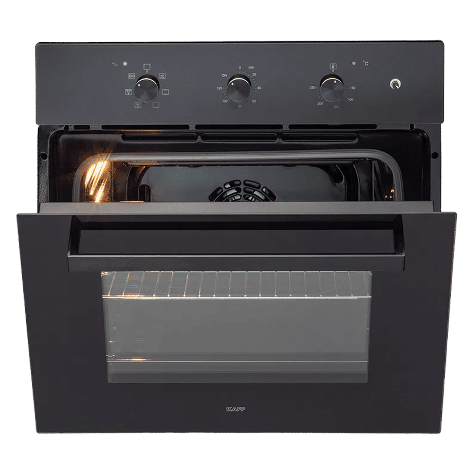 KAFF 83L 60cm Built in Oven with Rotary Control Dials (OV83ML7, Black)_4