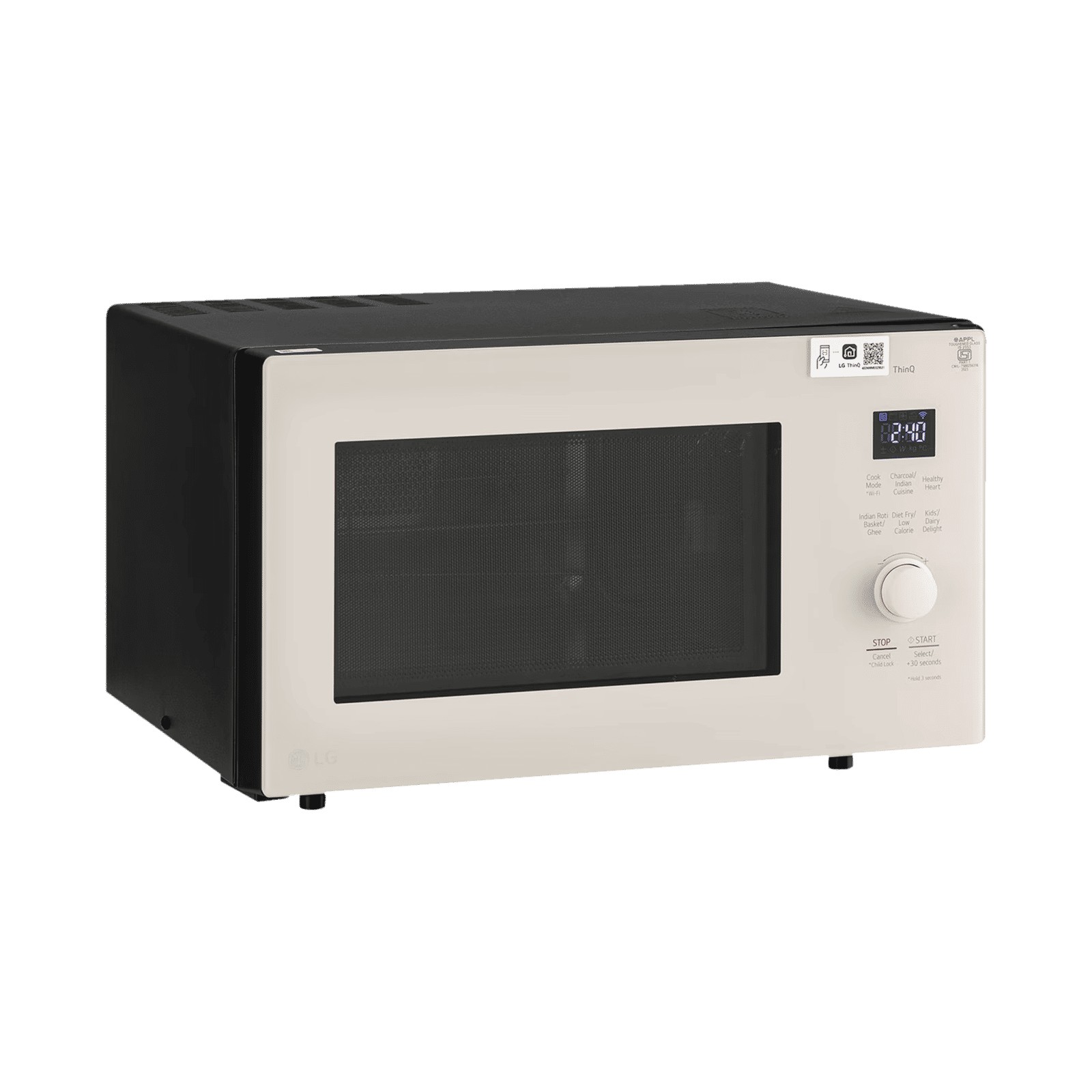 LG 28L Smart Charcoal Convection Microwave with Diet Fry Technology (MJEN286UBW, Beige & Black)_9
