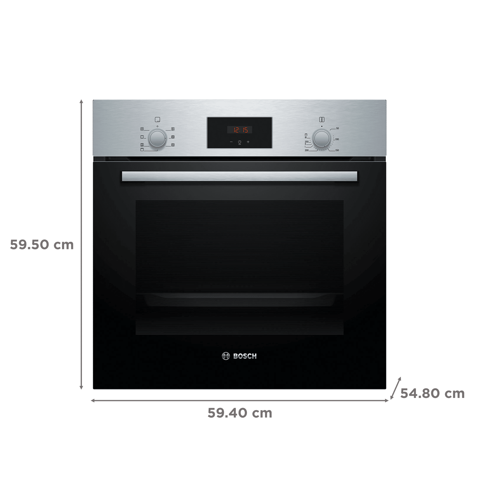 BOSCH Series 2 66L 60cm Built-in Oven with Fast Pre Heating Function (HBF133BR0I, Black)_2