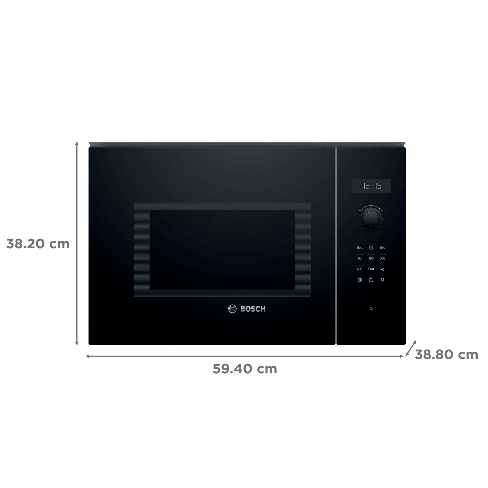 BOSCH Series 6 25L Built-in Microwave with Integral Cooling Fan (BEL554MB0I, Black) BOSCH Series 6 25L Built-in Microwave with Integral Cooling Fan (BEL554MB0I, Black)_2
