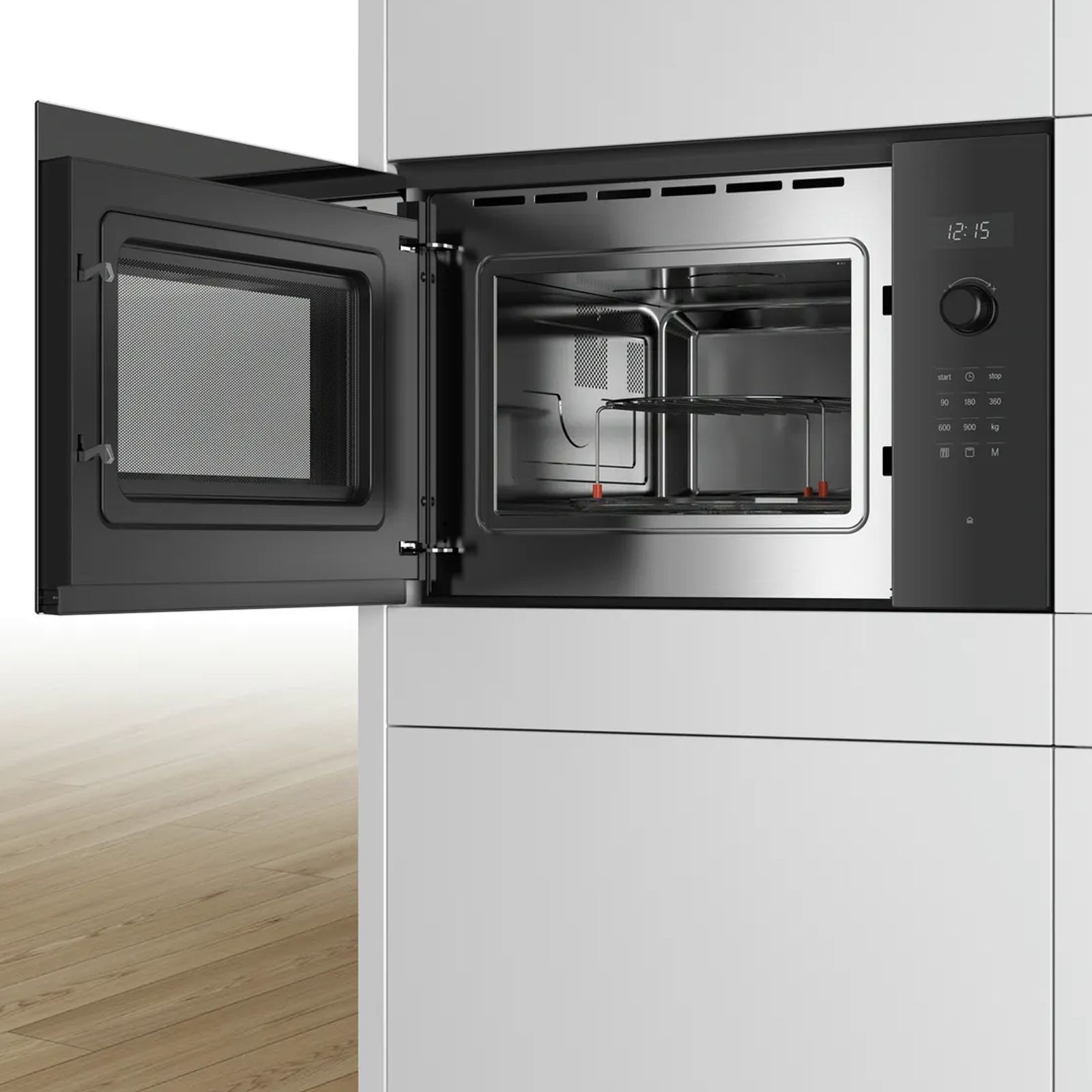 BOSCH Series 6 25L Built-in Microwave with Integral Cooling Fan (BEL554MB0I, Black) BOSCH Series 6 25L Built-in Microwave with Integral Cooling Fan (BEL554MB0I, Black)_6
