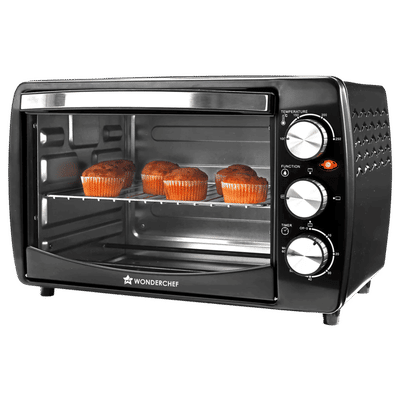 WONDERCHEF 19L Oven Toaster Grill with Customised Time & Temperature Control (63155033, Black)