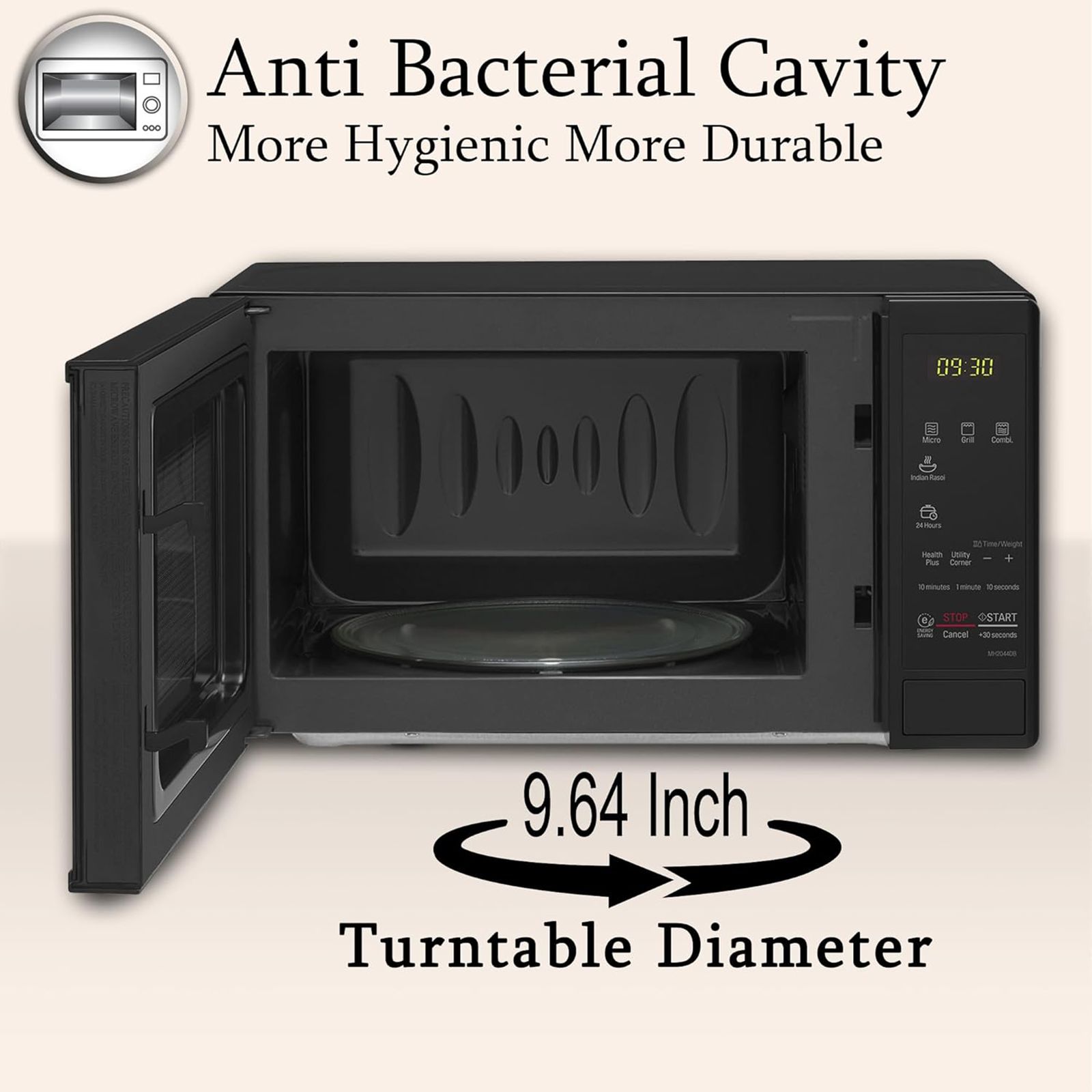 LG 20L Grill Microwave with i-Wave Technology (MH2044DB, Black) LG 20L Grill Microwave with i-Wave Technology (MH2044DB, Black)_20