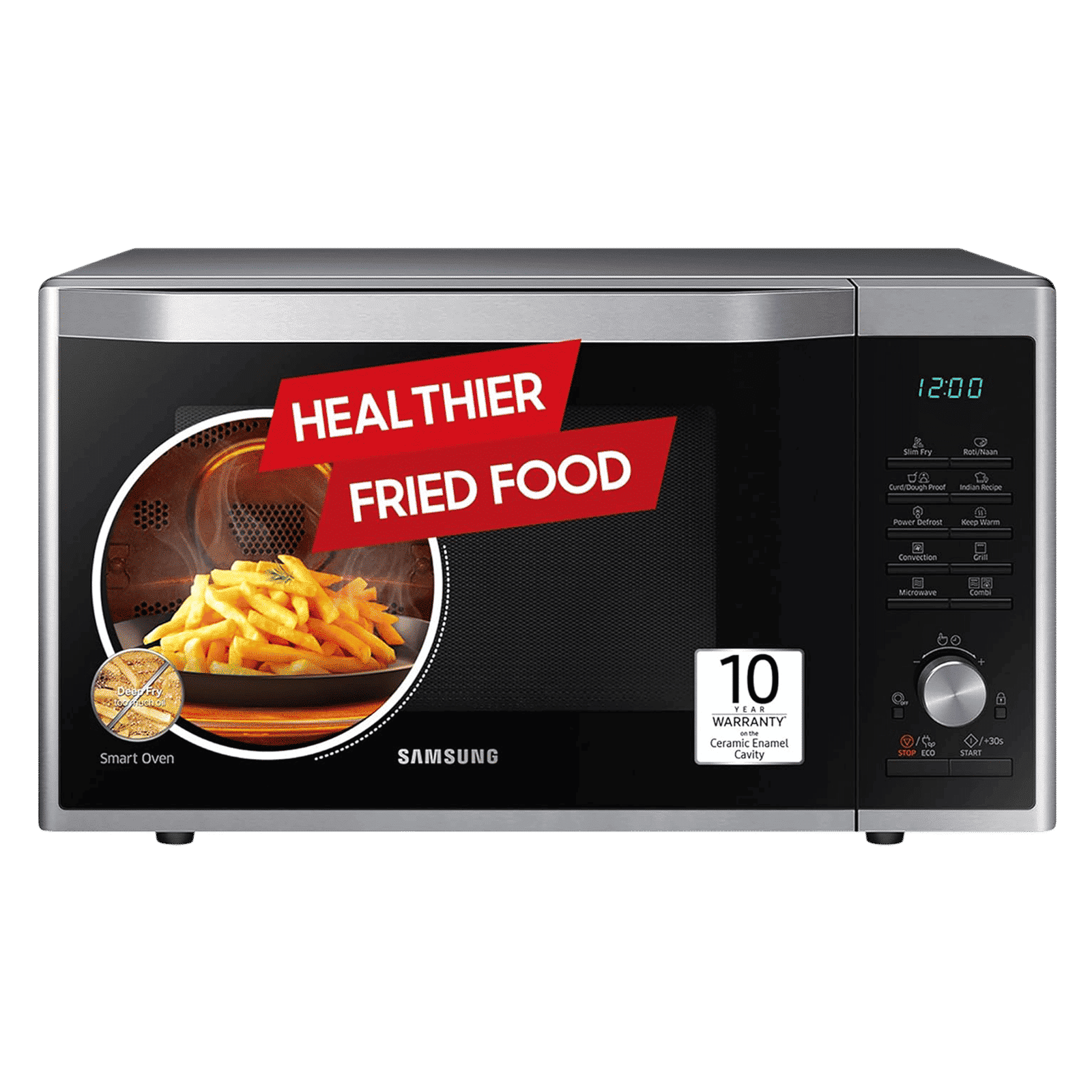 SAMSUNG 32L Convection Microwave with SLIM FRY Technology (MC32A7035CT/TL, Transparent)_1
