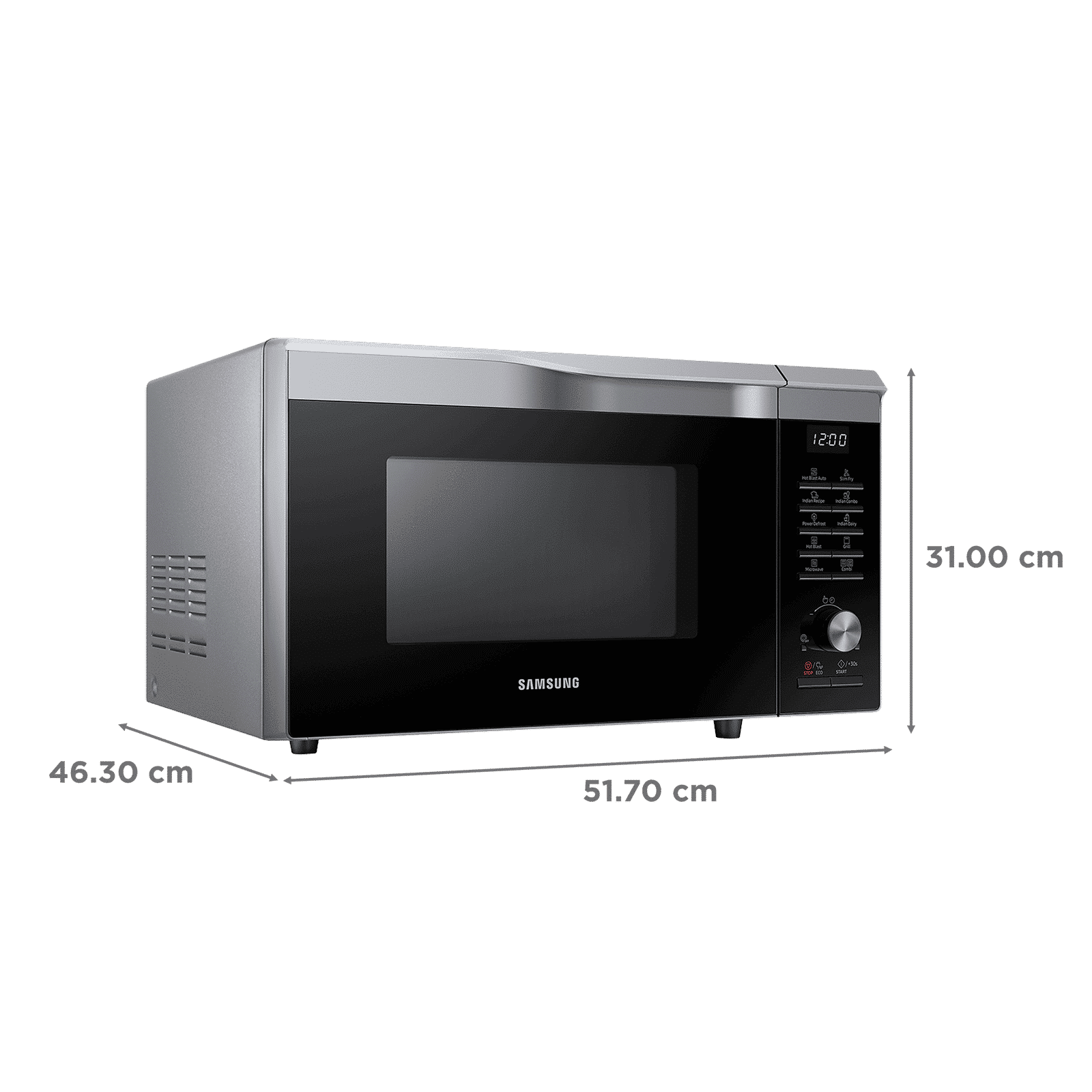 SAMSUNG 28L Convention Microwave with SLIM FRY Technology (MC28A6035QS/TL, Black)_2