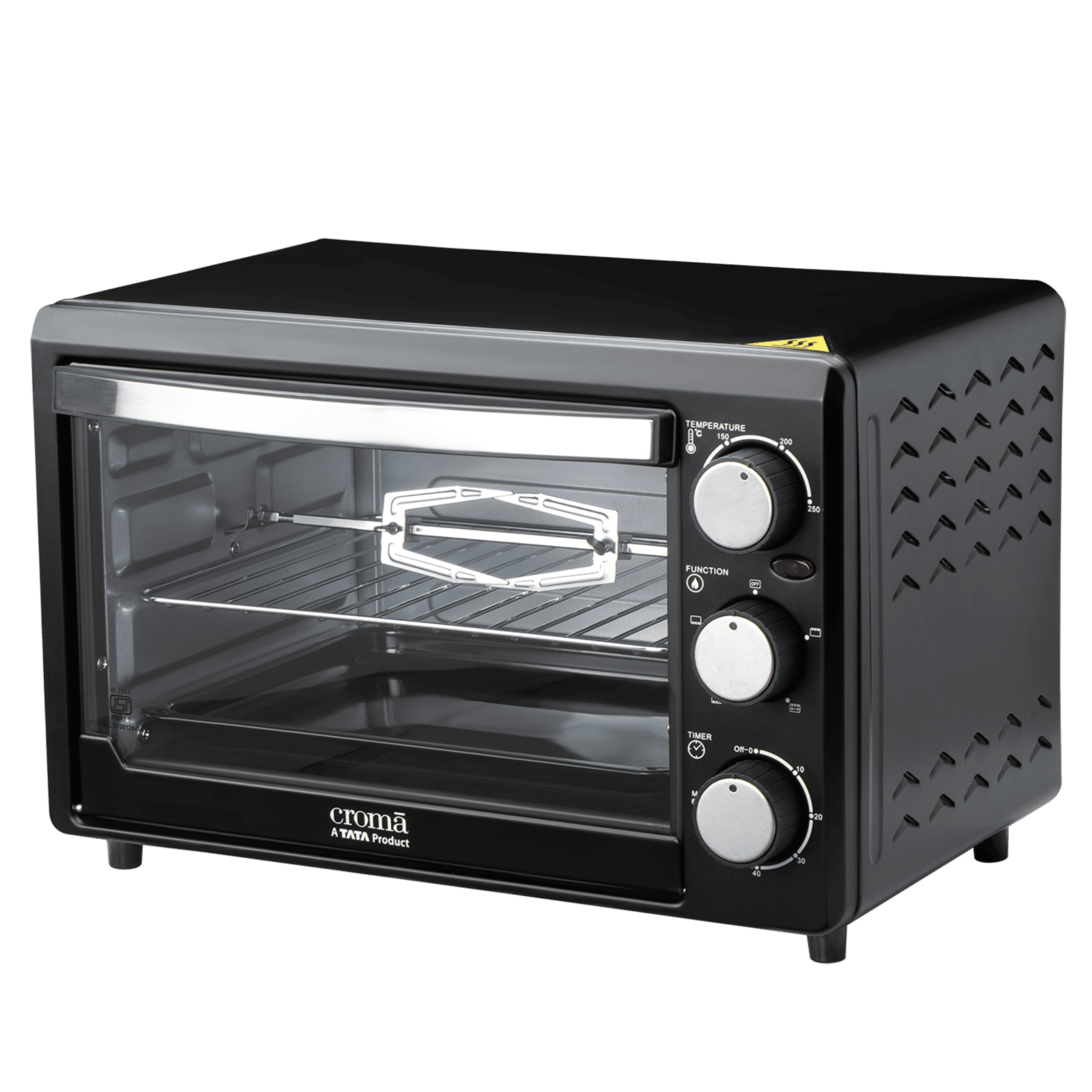 Croma 19L Oven Toaster Grill with Rotisserie (Black)_9