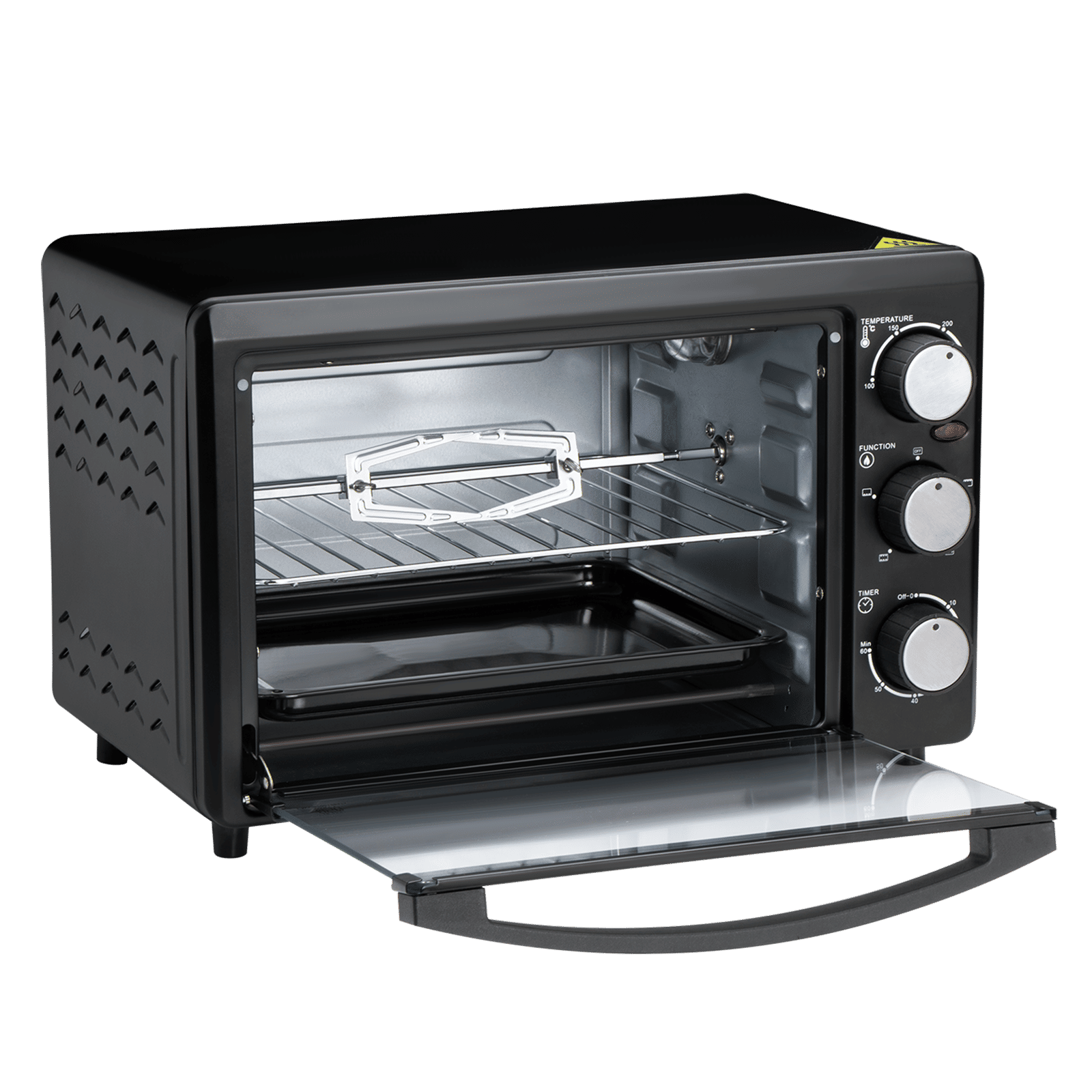 Croma 19L Oven Toaster Grill with Rotisserie (Black)_4