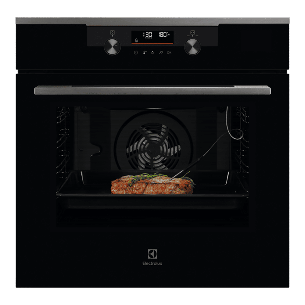 Electrolux 600 Series 72L 60cm Built-in Oven with 9 Functions (KODDP77H, Pure Black)_1