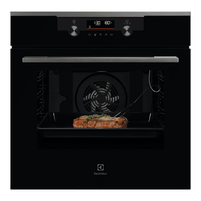 Electrolux 600 Series 72L 60cm Built-in Oven with 9 Functions (KODDP77H, Pure Black)
