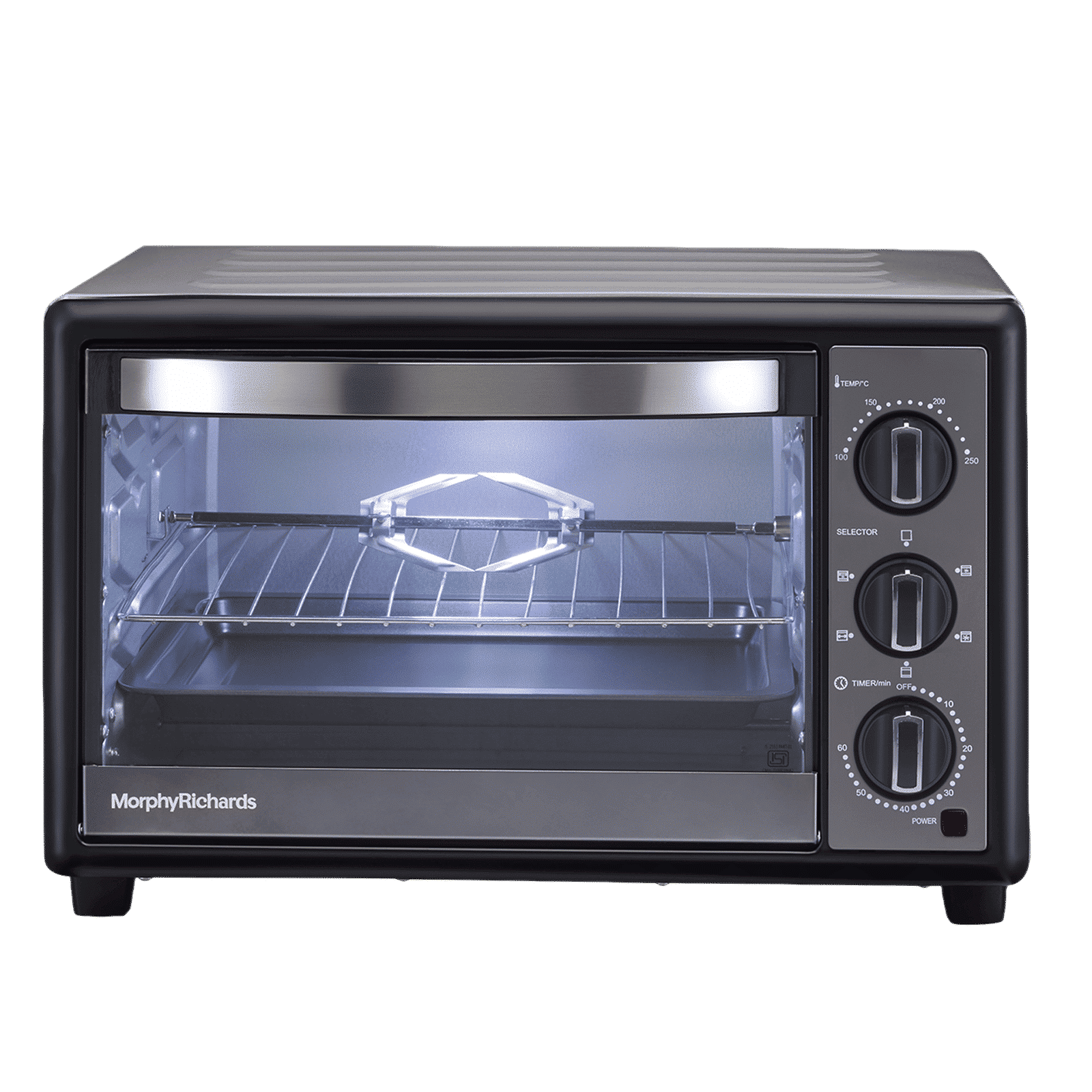 morphy richards 30 RC Manual Oven Toaster Grill with Motorised Rotisserie (Black)_1