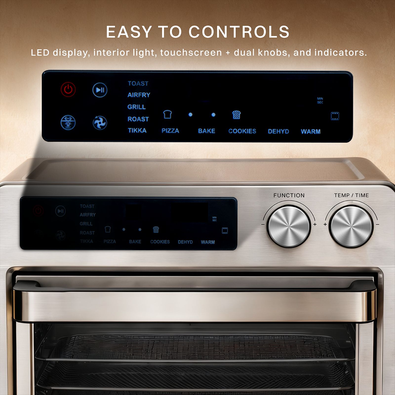 Croma AO6870 25L Air Fryer with 10 Preset Menus (CRSO25LOGA347570, Black)_6