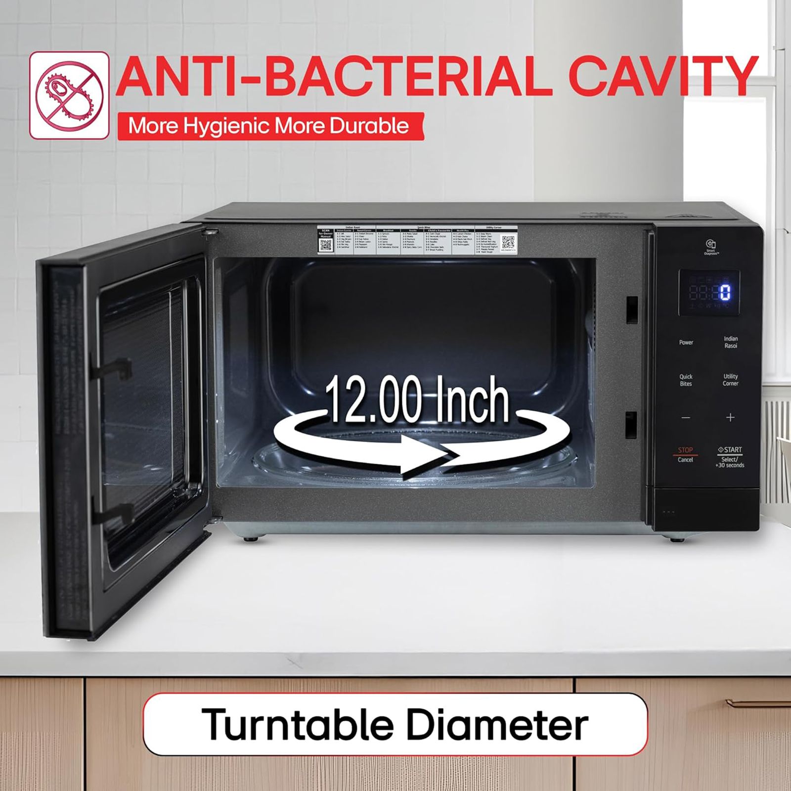 LG 30L Solo Microwave Oven with i-Wave Technology (Black) LG 30L Solo Microwave Oven with i-Wave Technology (Black)_12