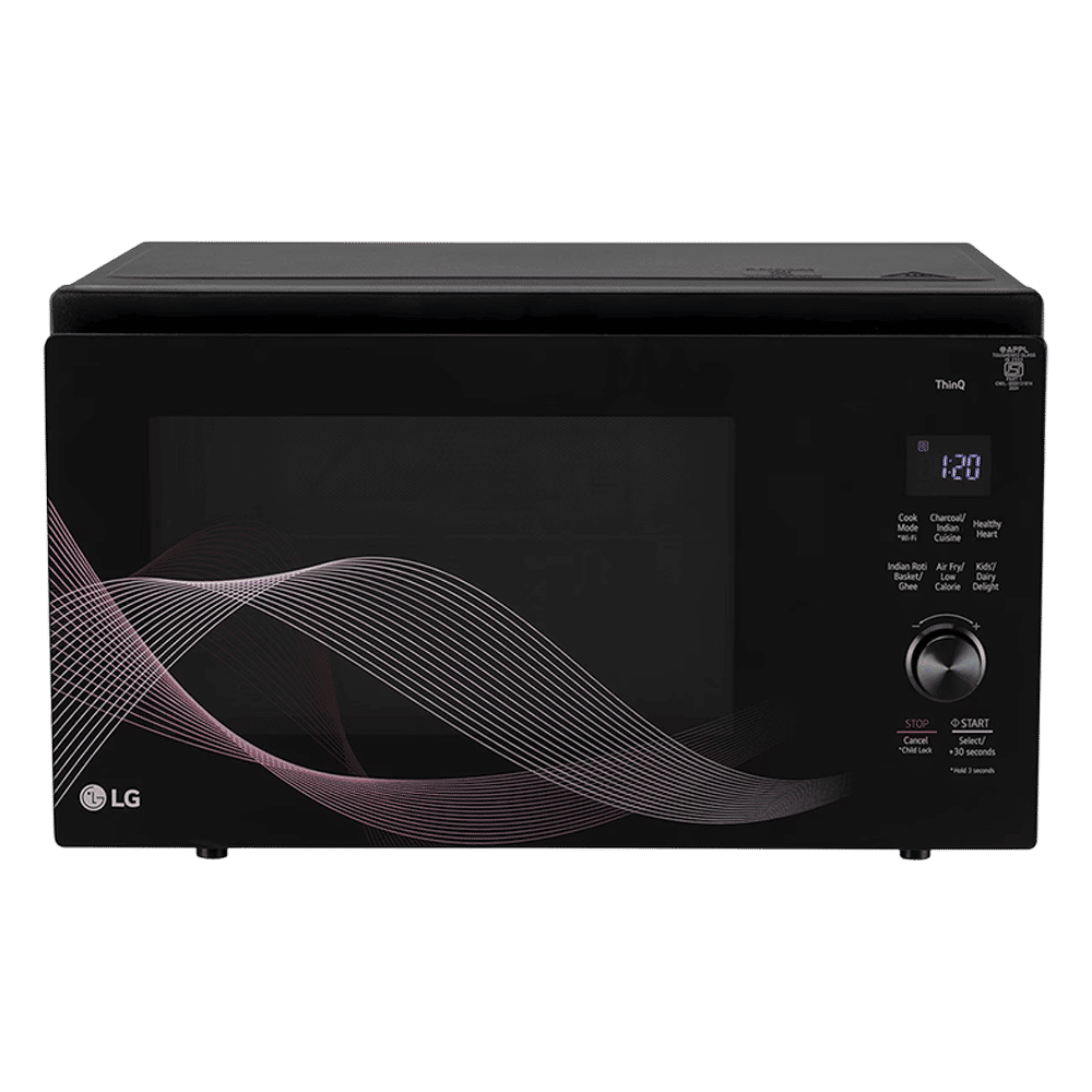 LG 32L Charcoal Convection Microwave Oven with Air Fry Technology (Black)_1