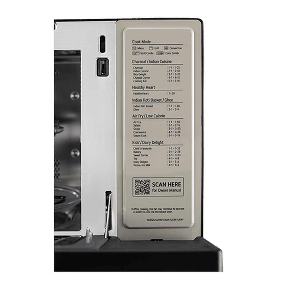 LG 32L Charcoal Convection Microwave Oven with Air Fry Technology (Black)_7
