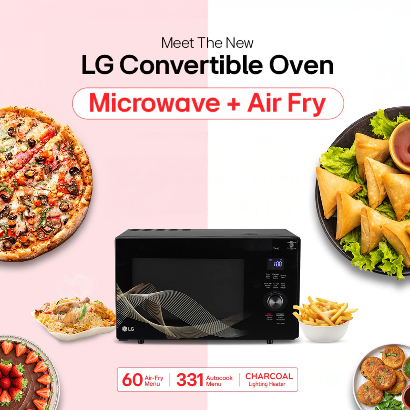 LG 28L Charcoal Convection Microwave Oven with Air Fry Technology (Black) LG 28L Charcoal Convection Microwave Oven with Air Fry Technology (Black)_15