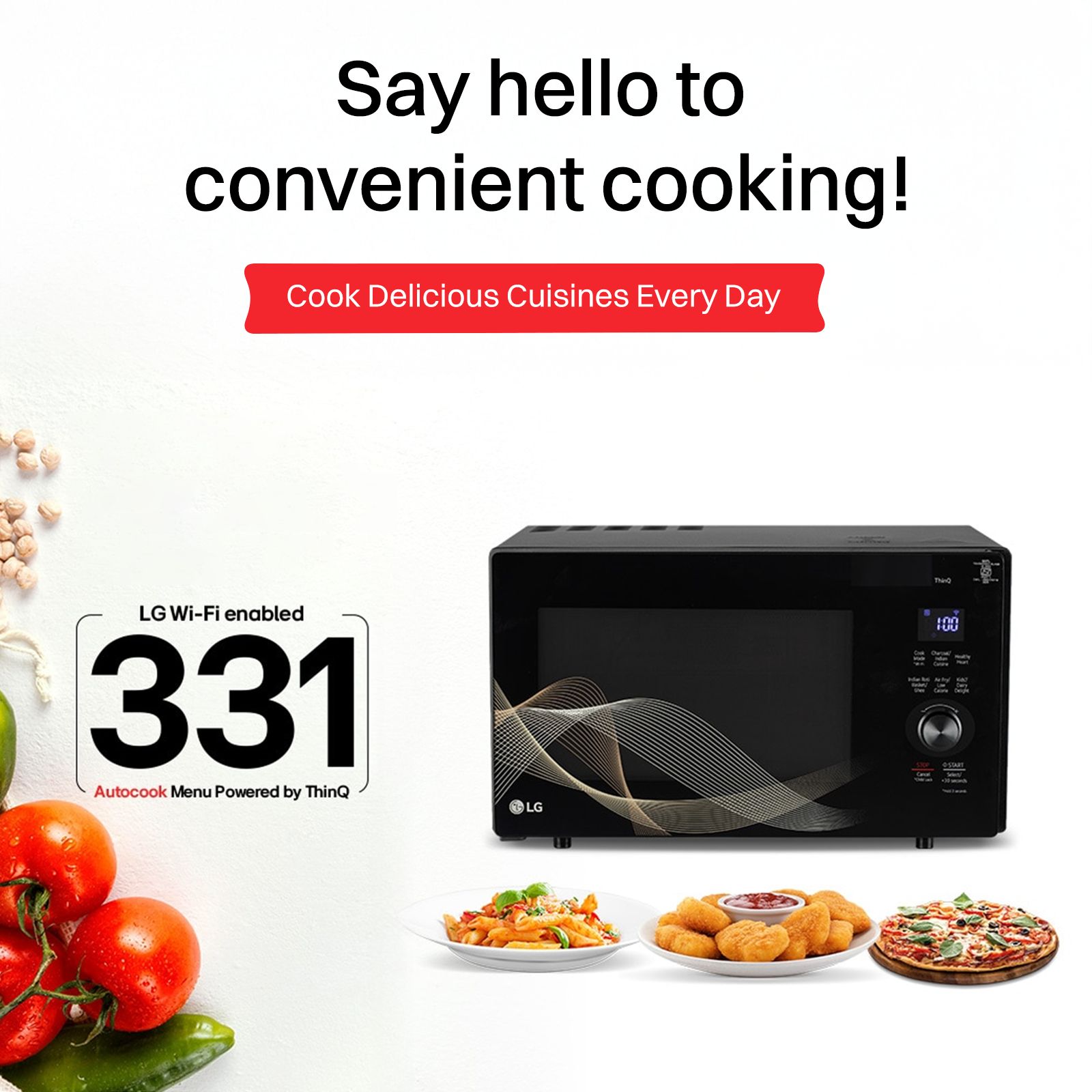 LG 28L Charcoal Convection Microwave Oven with Air Fry Technology (Black) LG 28L Charcoal Convection Microwave Oven with Air Fry Technology (Black)_18