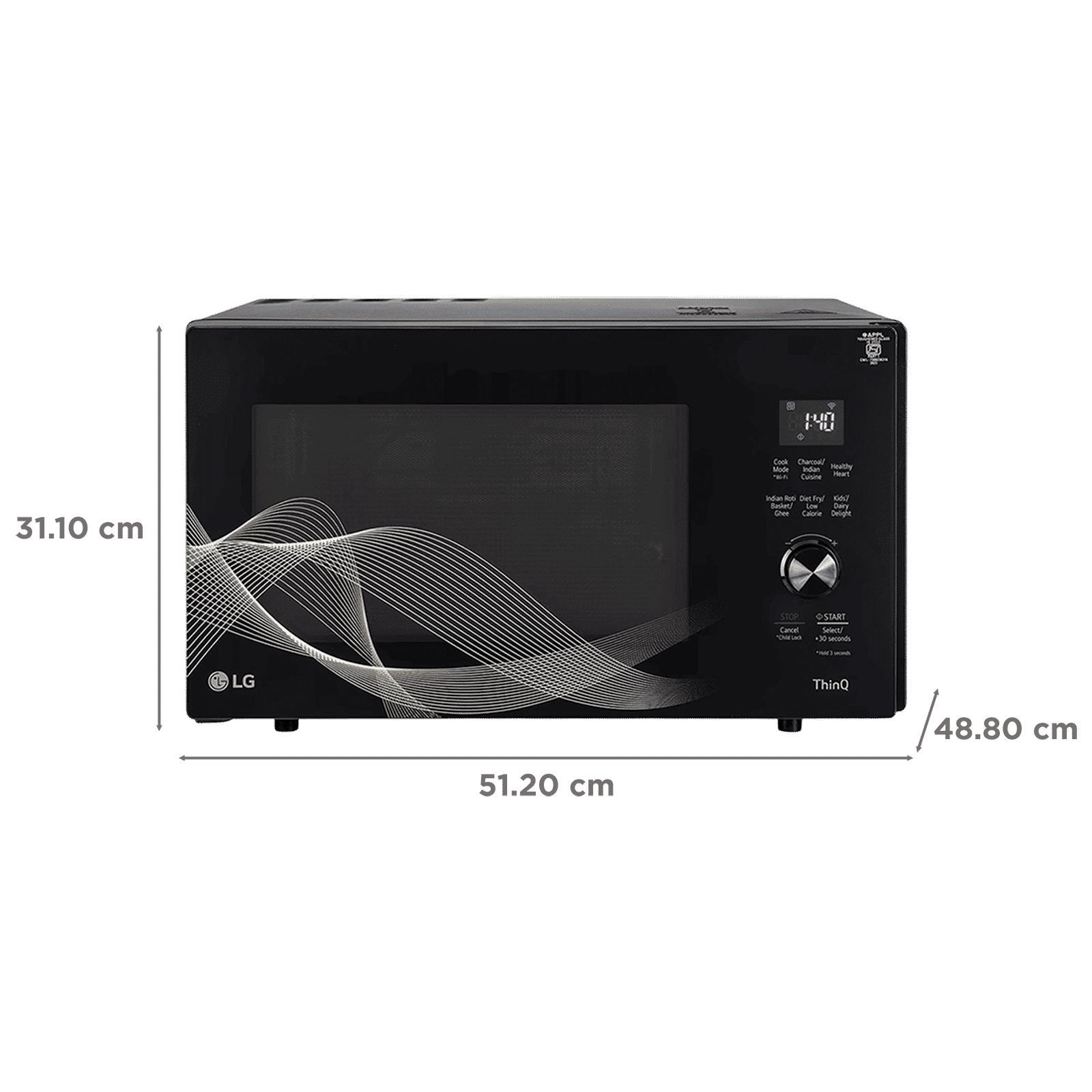 LG 28L Charcoal Convection Microwave Oven with Air Fry Technology (Black) LG 28L Charcoal Convection Microwave Oven with Air Fry Technology (Black)_2