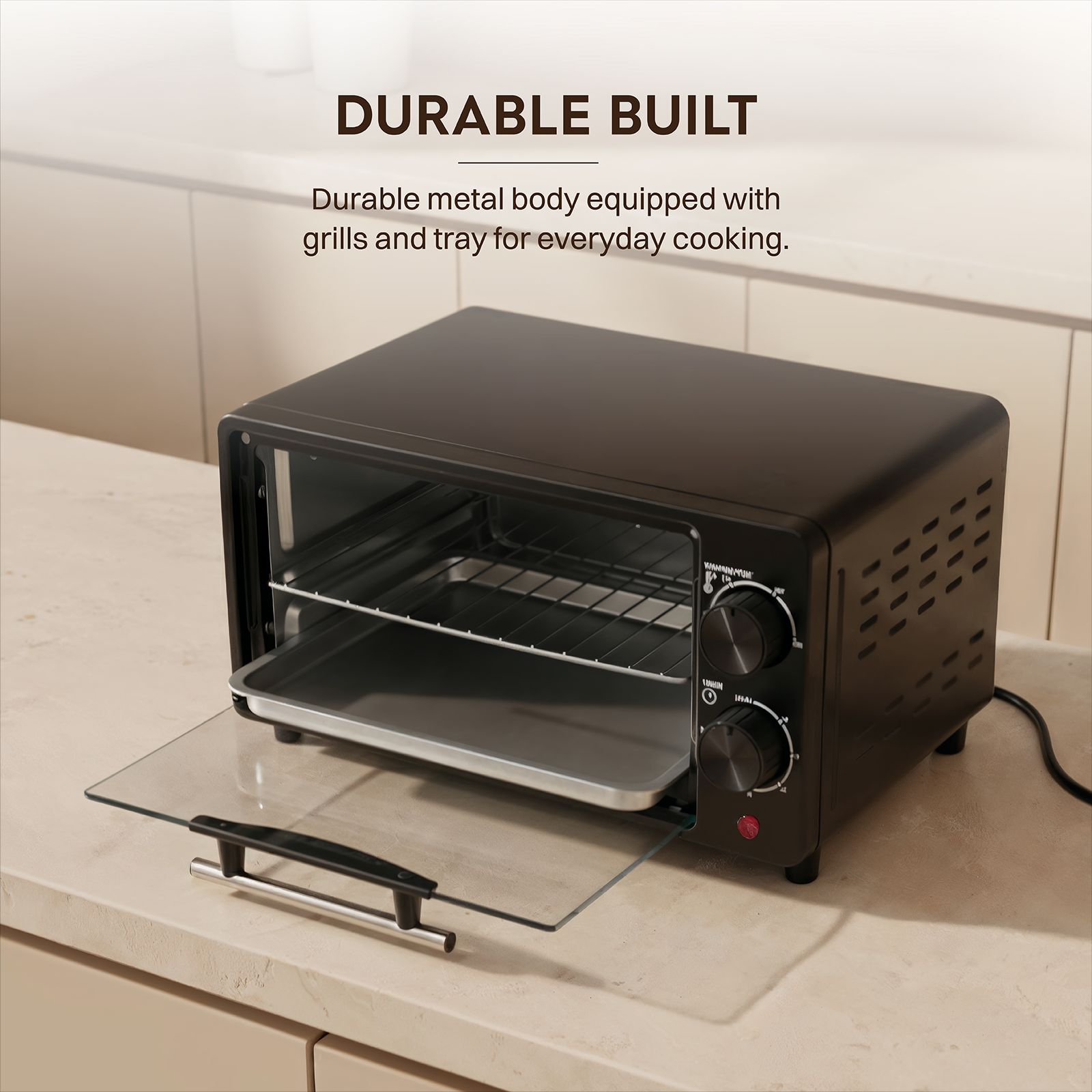 Croma 10L Oven Toaster Grill with Adjustable Thermostat (Black)_7