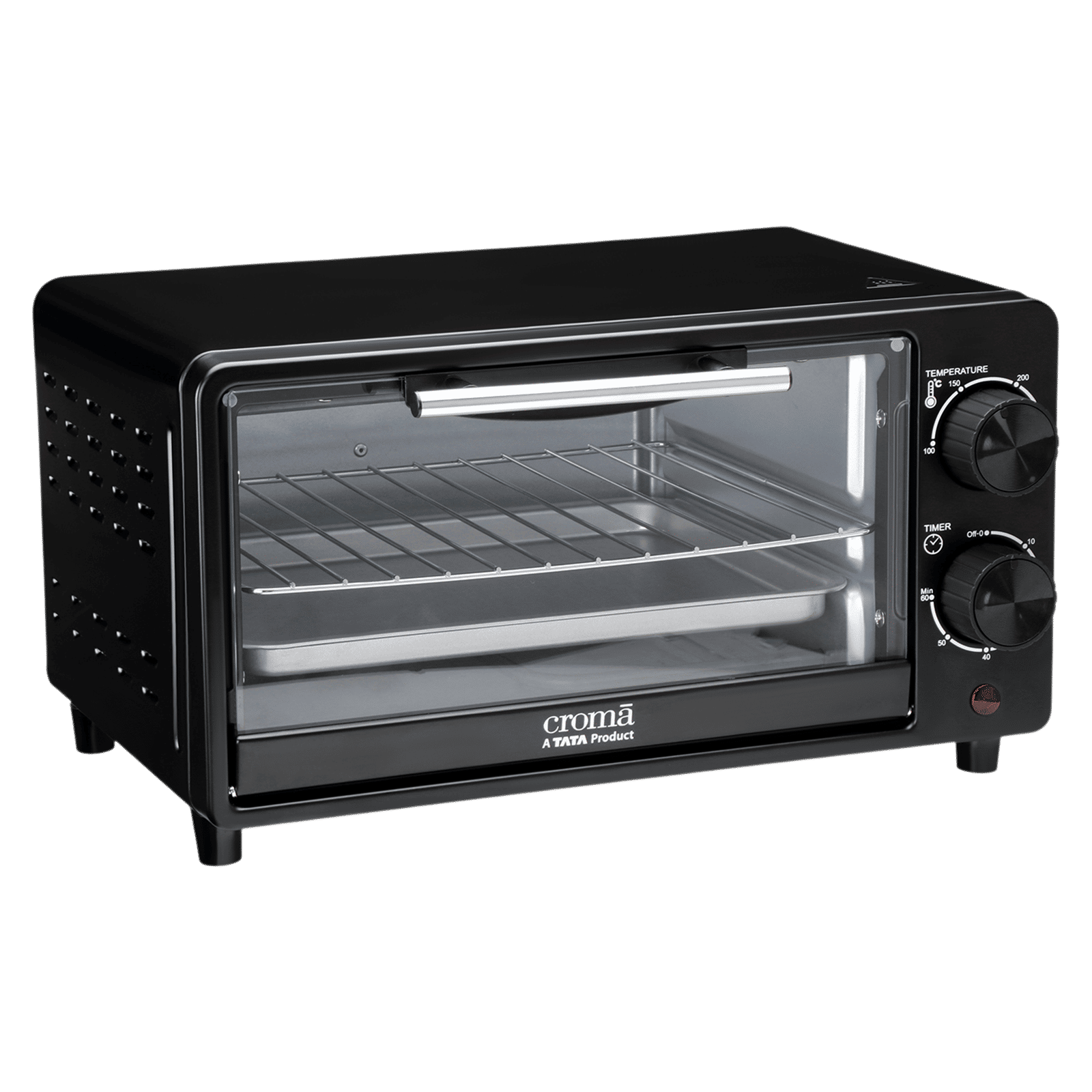 Croma 10L Oven Toaster Grill with Adjustable Thermostat (Black)_10