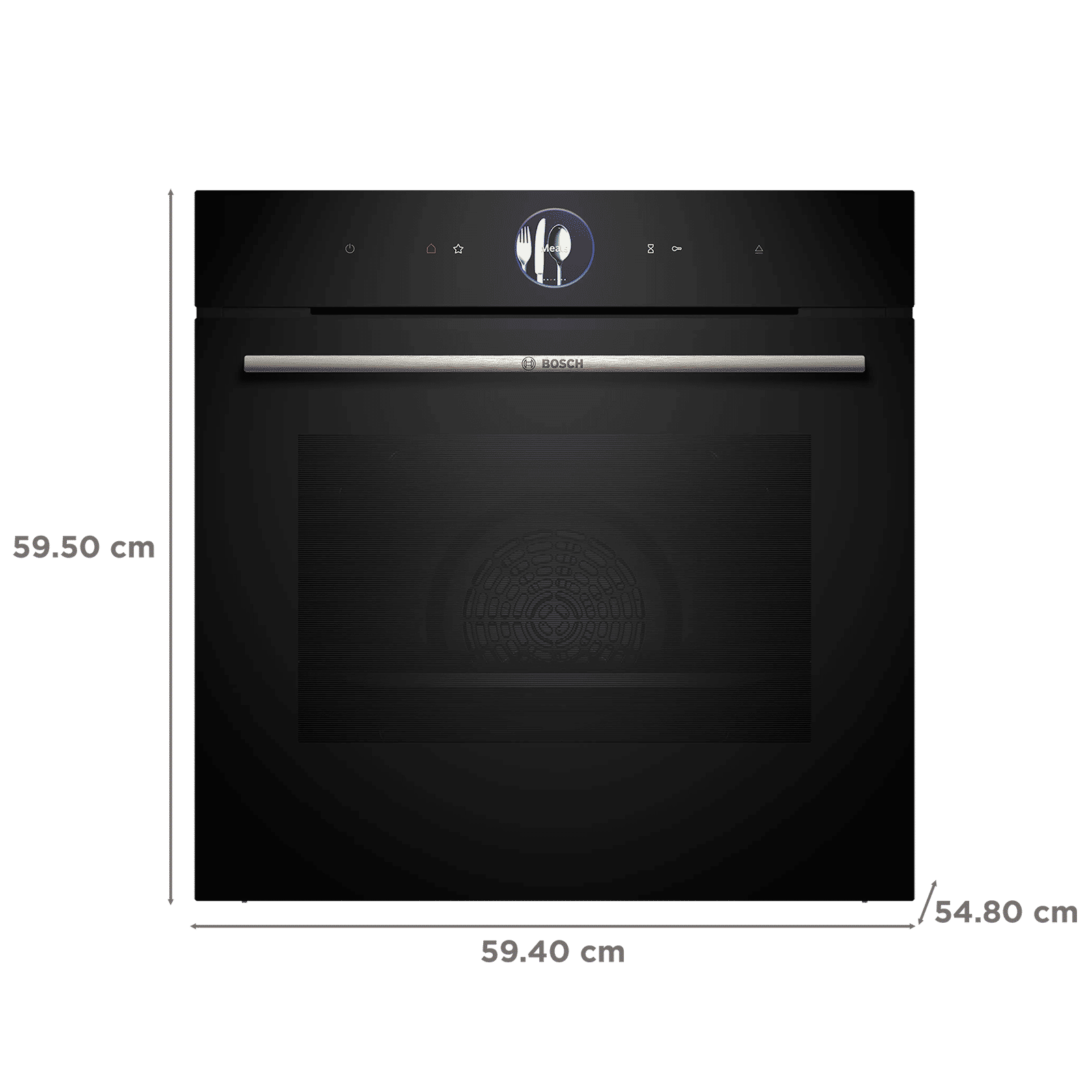 Bosch Series 8 71L 60cm Built-in Oven with HomeConnect Technology (HSG7361B1, Black)_2