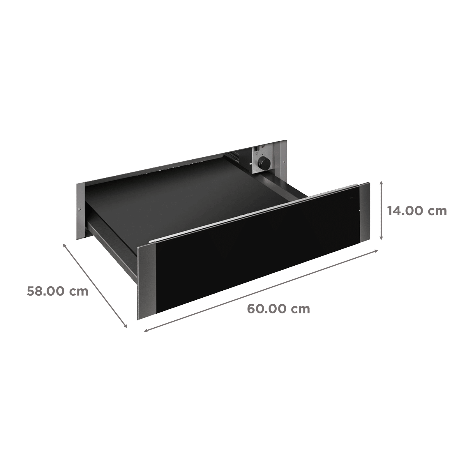 KAFF KWDA-14 60cm Built-in Warmer Drawer with Metal Cavity (KWDA14, Black) KAFF KWDA-14 60cm Built-in Warmer Drawer with Metal Cavity (KWDA14, Black)_2