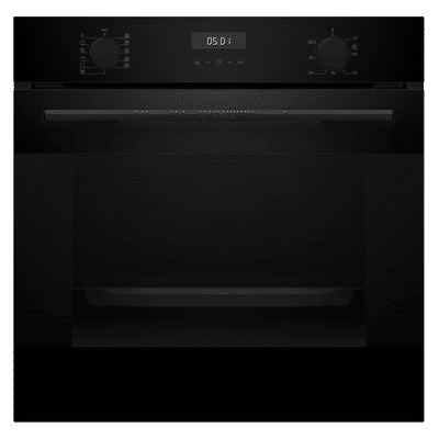 Bosch Series 4 76L 60cm Built-in Oven with Hot Air Safety Fan (HUA717BA0I, Black)