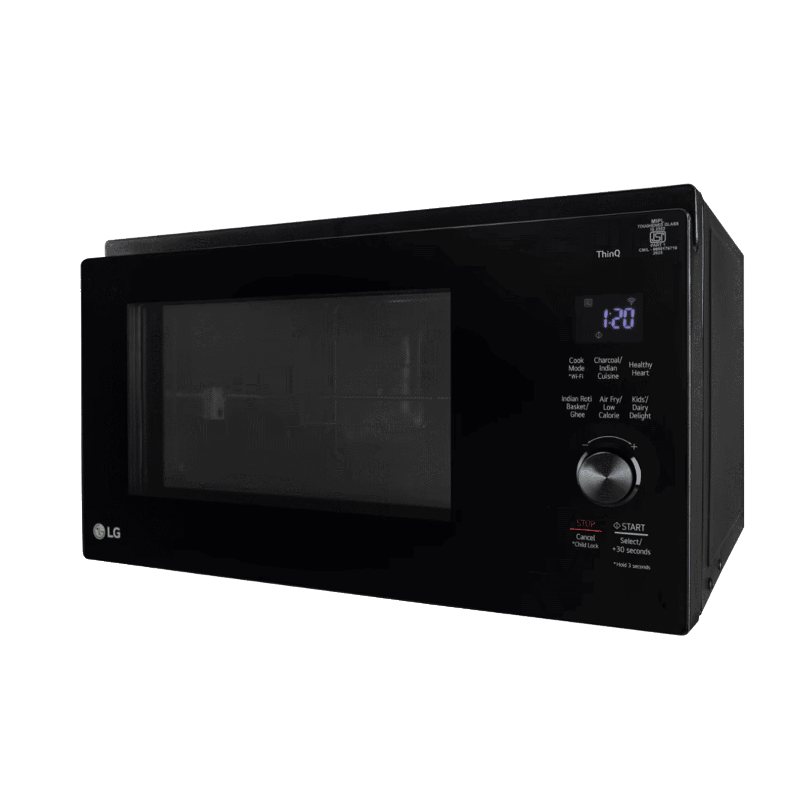 LG 32L Smart Charcoal Convection Microwave with Air Fry (MJEN326ULWF, Black) LG 32L Smart Charcoal Convection Microwave with Air Fry (MJEN326ULWF, Black)_3