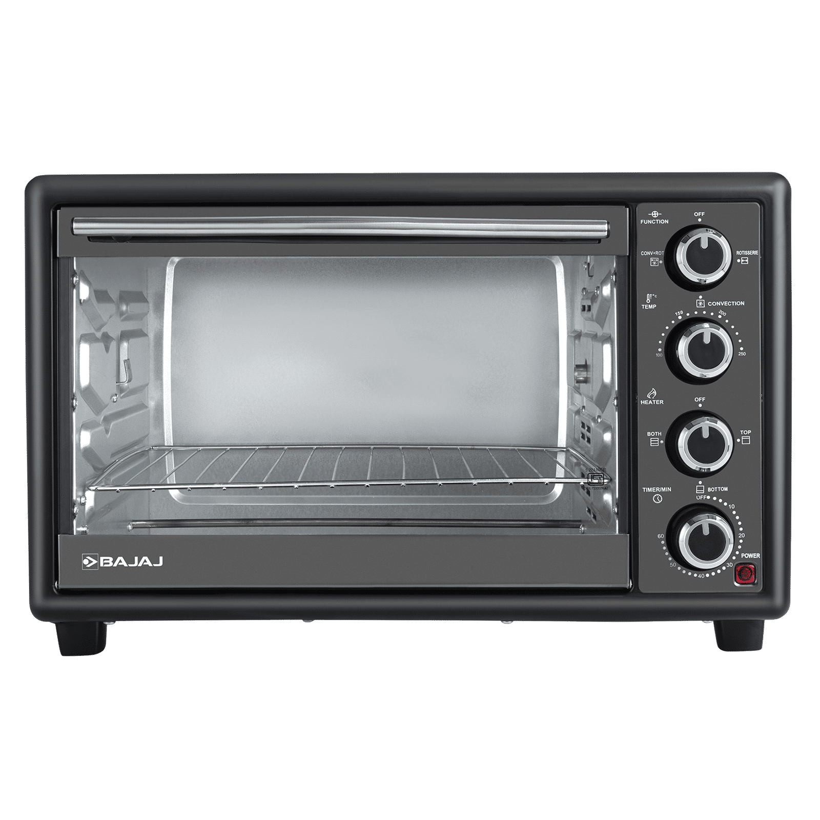 BAJAJ 3000 TM 30L Oven Toaster Grill with Motorized Rotisserie (Black) BAJAJ 3000 TM 30L Oven Toaster Grill with Motorized Rotisserie (Black)_1
