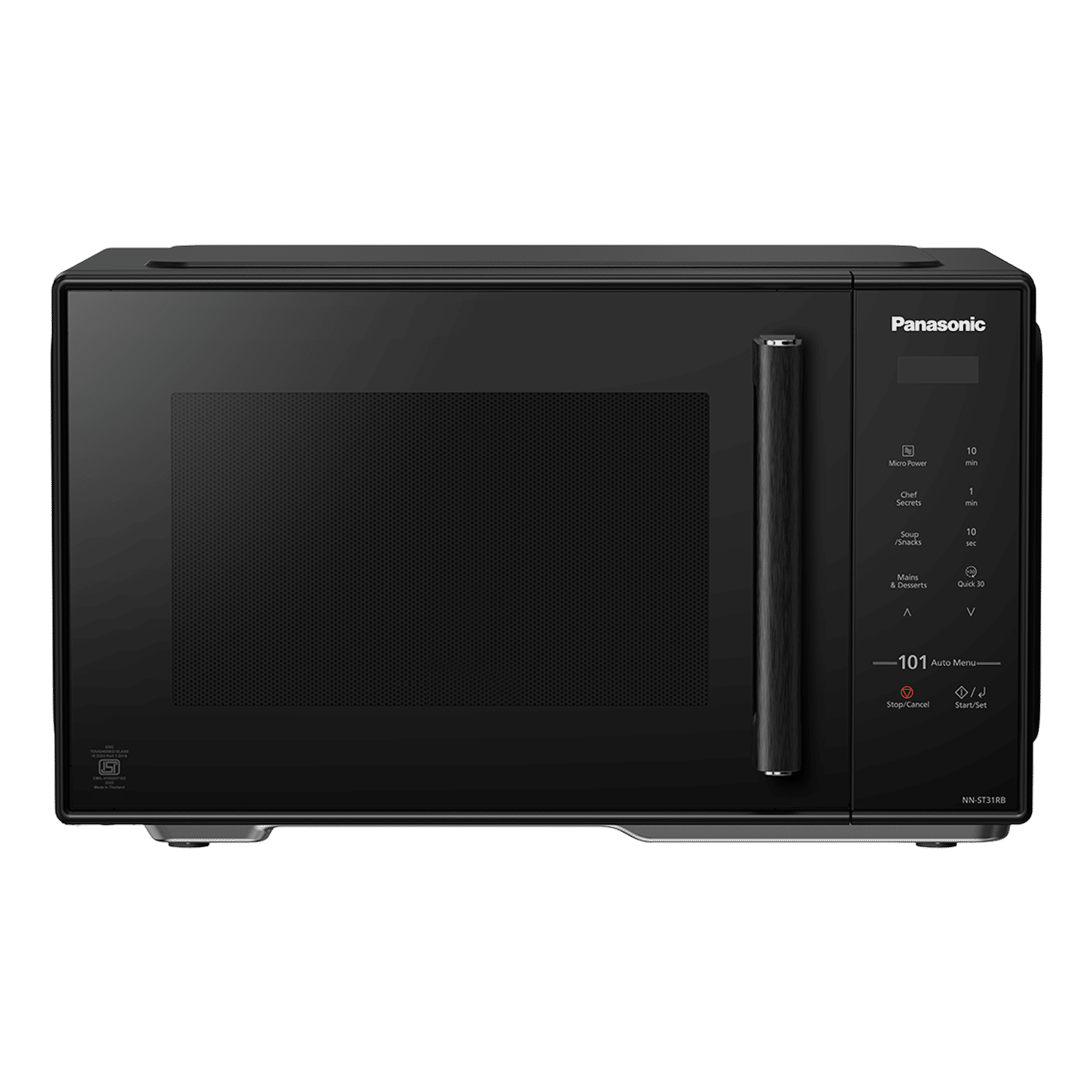 Panasonic 25L Solo Microwave with 101 Autocook Menus (NN-ST31RBFDG, Black)_1